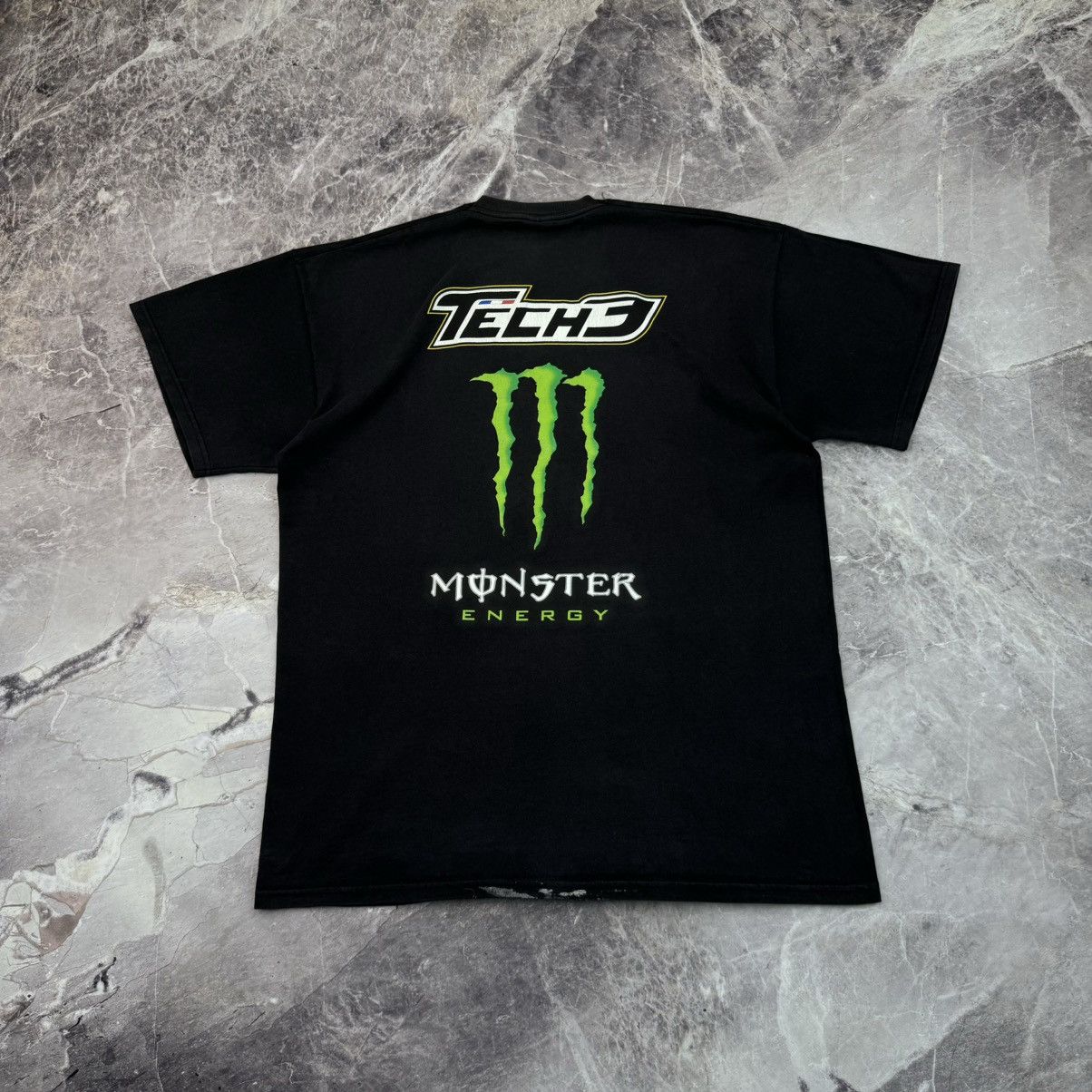 Vintage Monster Energy Tech 3 T shirt Motorsport Rancing Bikers Size US XL / EU 56 / 4 - 15 Thumbnail
