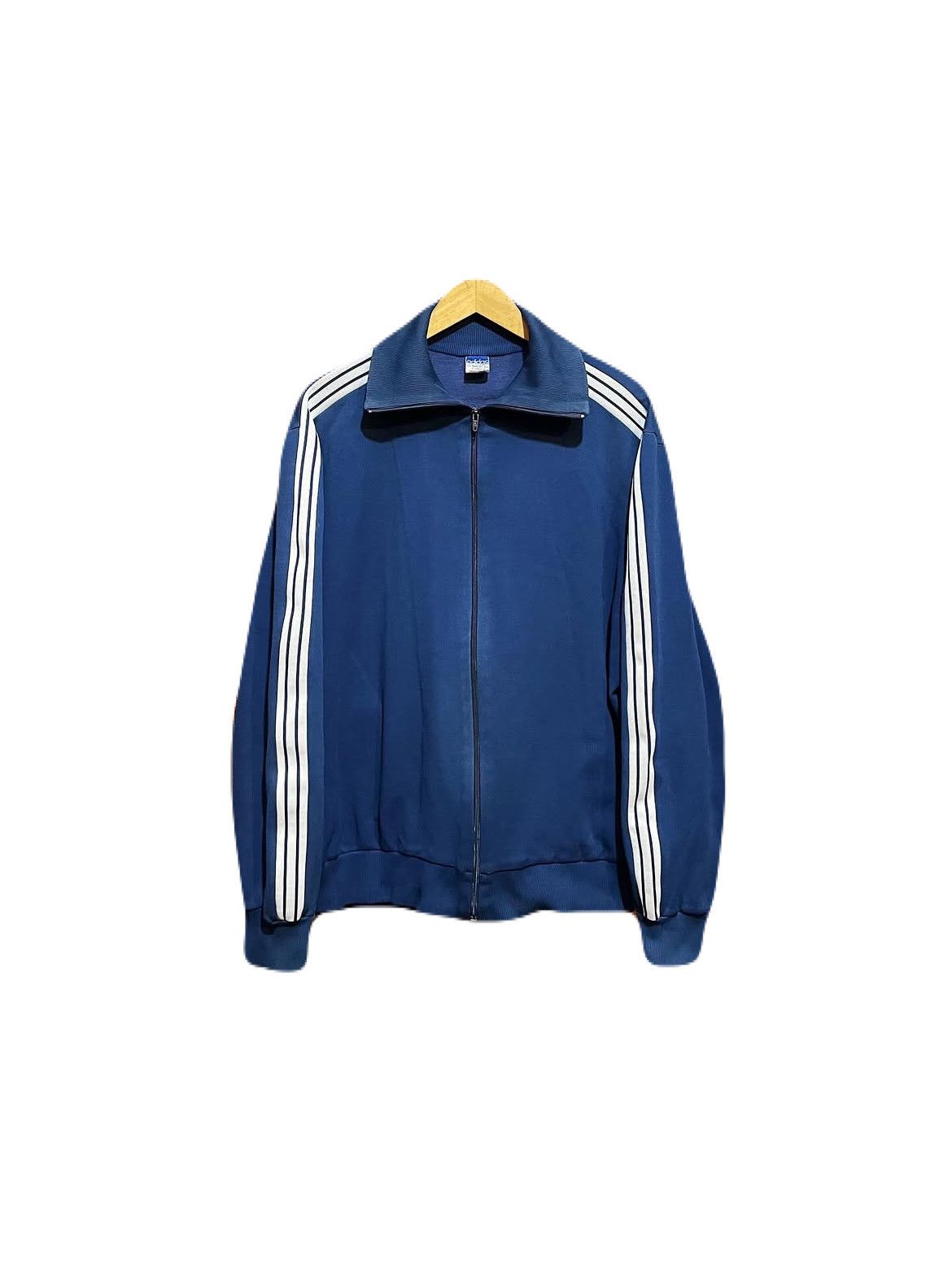 Adidas Vintage 80s Adidas W.Germany Taped Tracktop Jacket Size US L / EU 52-54 / 3 - 1 Thumbnail
