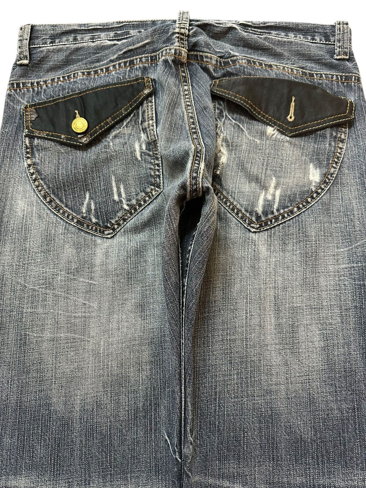 Hysteric Glamour Vintage Japanese Brand Blue Faded Wash Style Loose Jeans Size US 34 / EU 50 - 5 Thumbnail