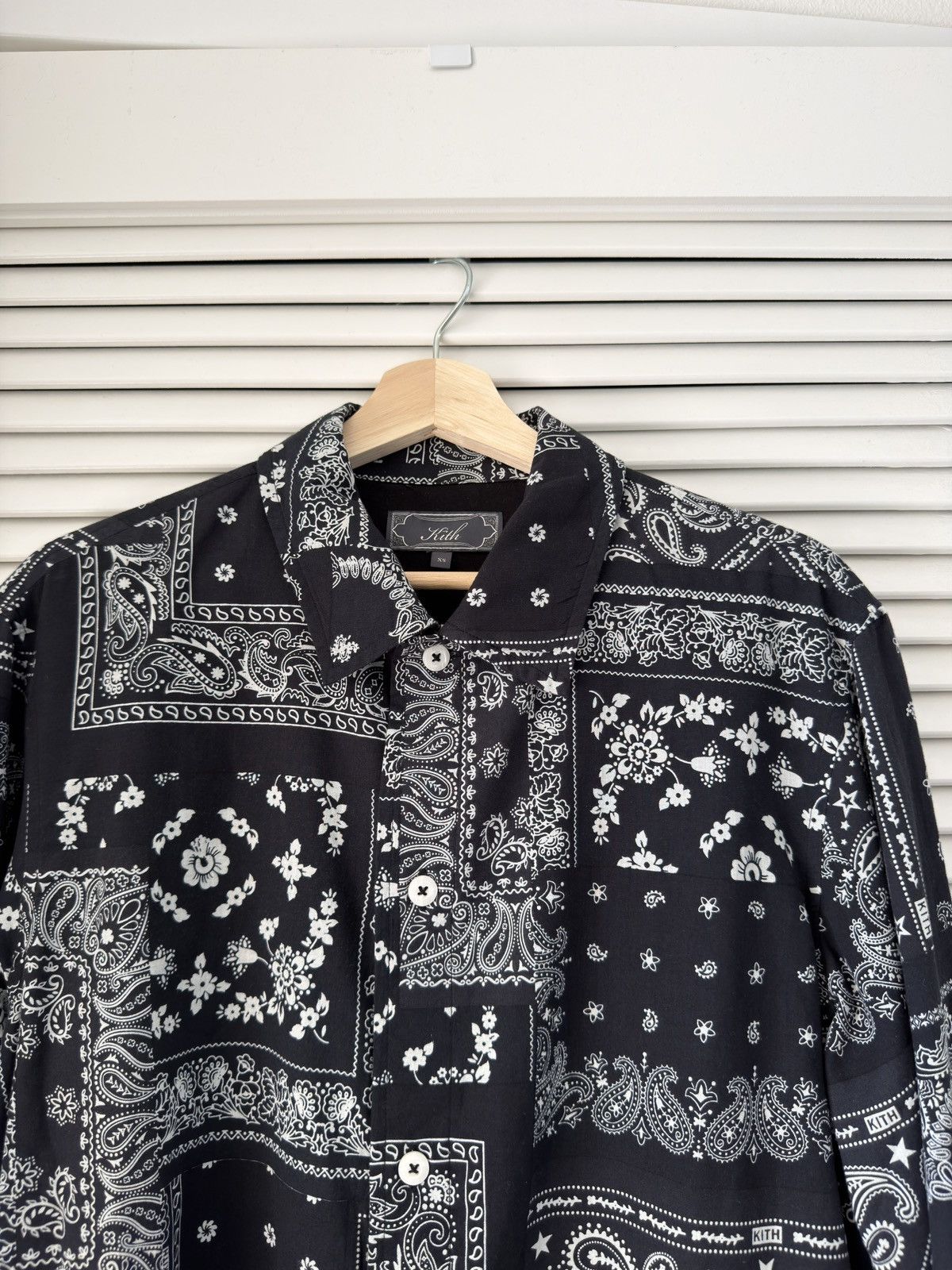 Kith Black Kith Paisley Print Button Up Shirt Size US XS / EU 42 / 0 - 3 Thumbnail