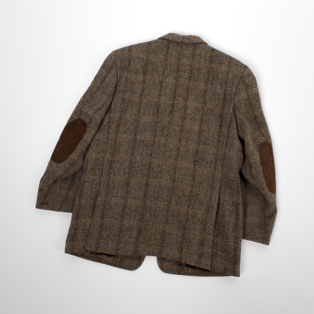 Harris Tweed Harris Tweed Mario Barutti Blazer Brown Check Wool Jacket Size 42S - 5 Thumbnail