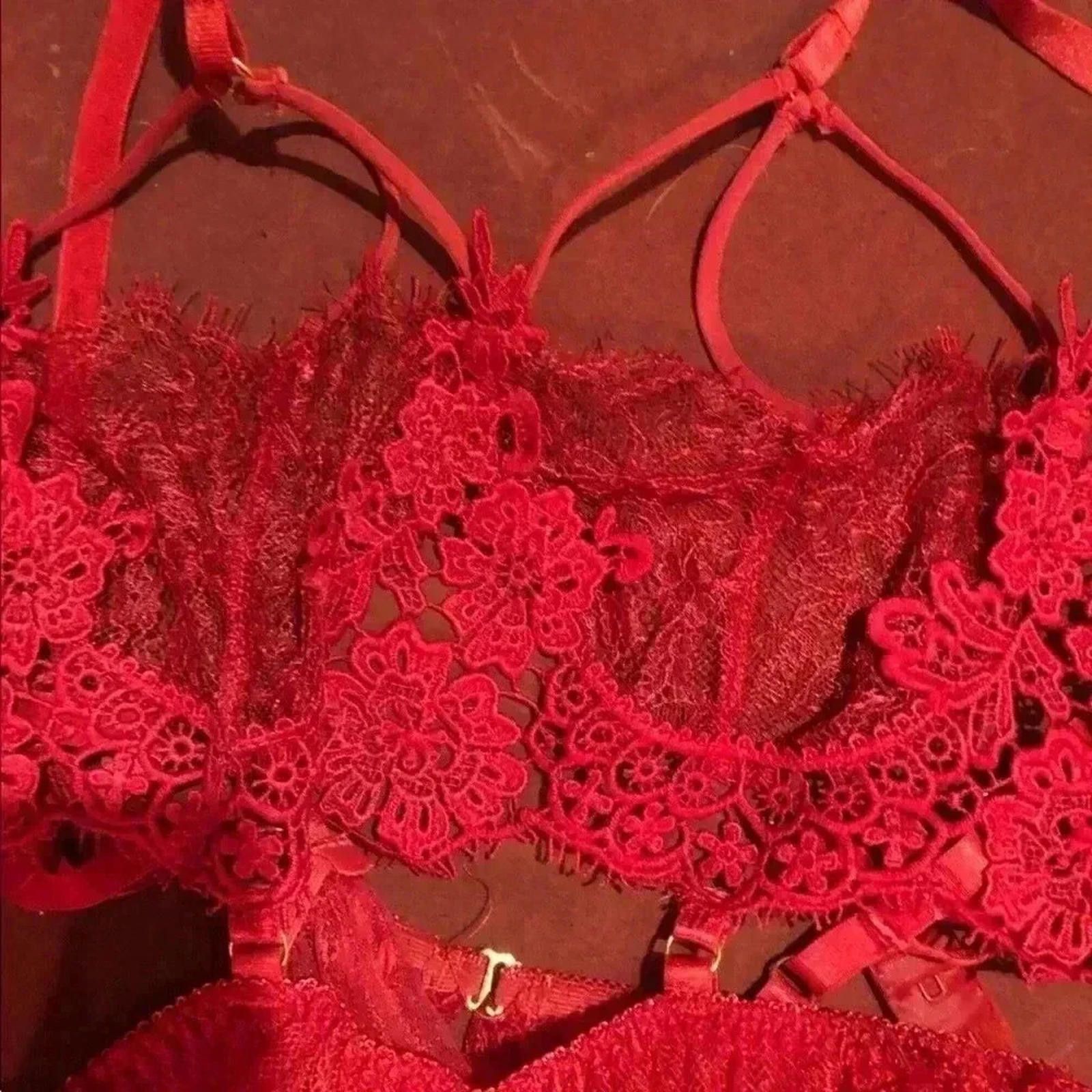 Designer Red lingerie Size ONE SIZE - 4 Thumbnail