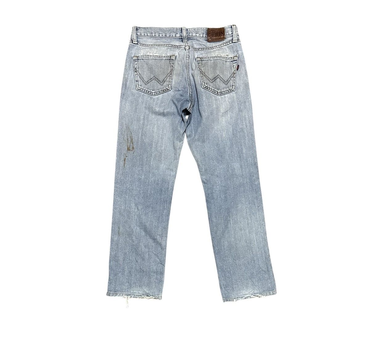 Edwin Vintage Edwin 403 Straight Leg Faded Blue Jeans Size US 30 / EU 46 - 5 Thumbnail