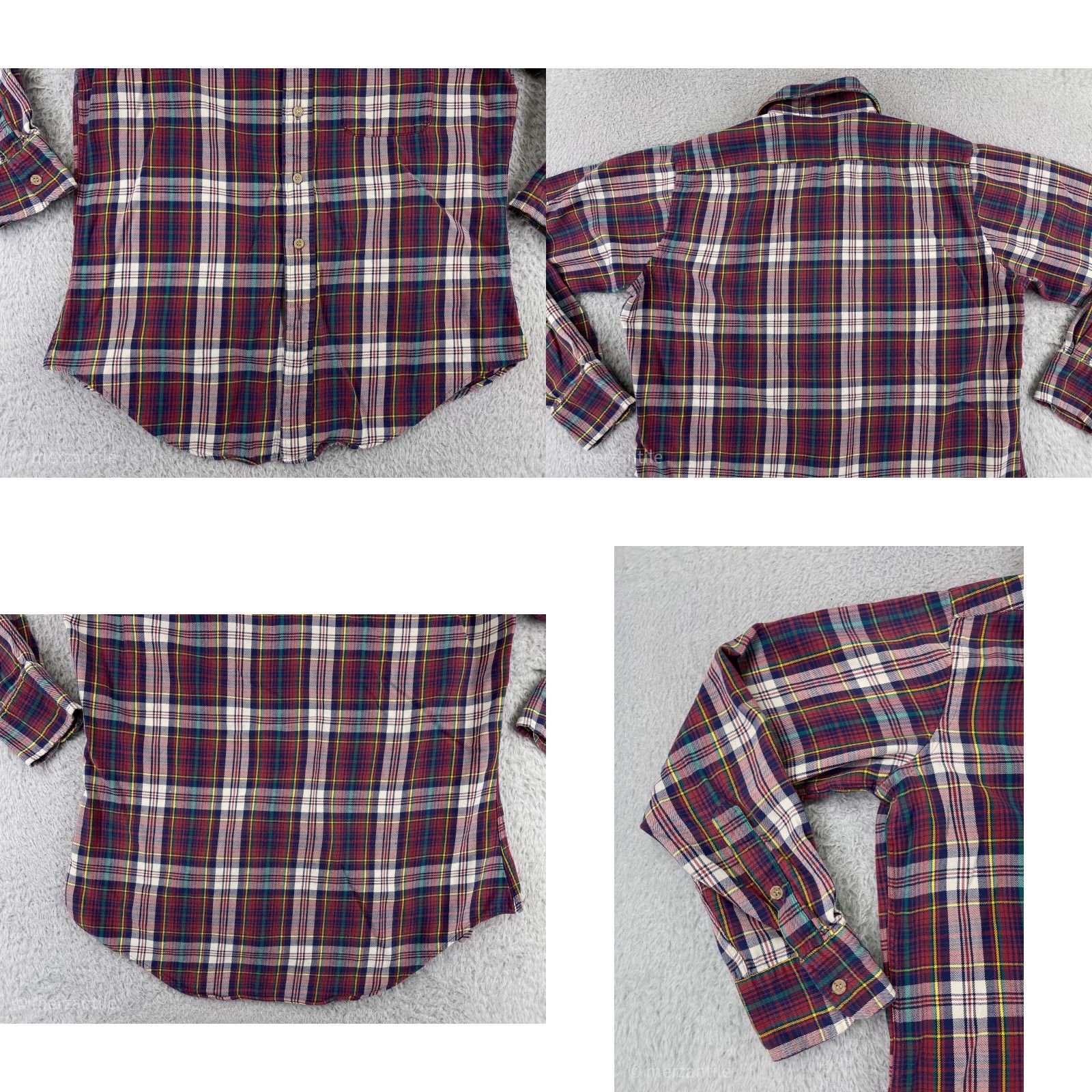 Vintage VINTAGE Thorpe Shirt Mens Medium Red Plaid 100% Cotton Flannel Button-Up with Pockets - Casual Workwear Mens M Red Plaid Shirt Size US M / EU 48-50 / 2 - 8 Thumbnail