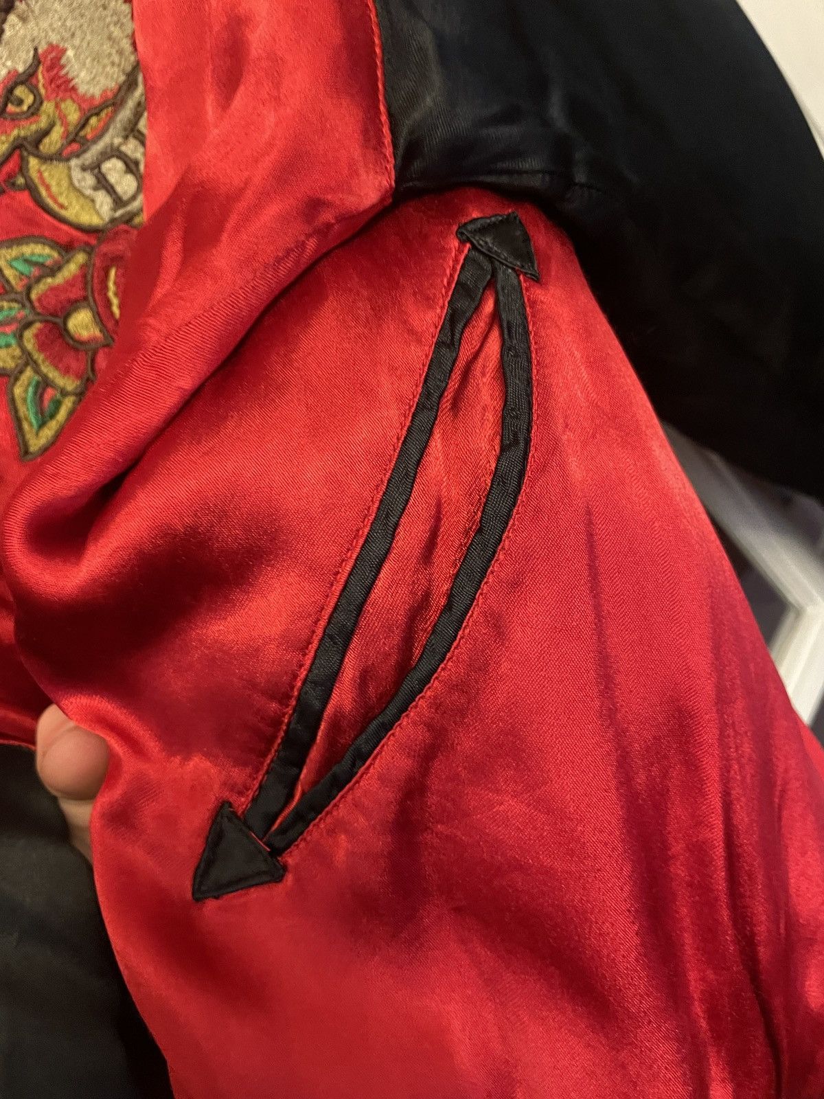 A&G Rock Amal Guessous Reversible Embroidered Sukajan Bomber Jacket Size US M / EU 48-50 / 2 - 7 Thumbnail