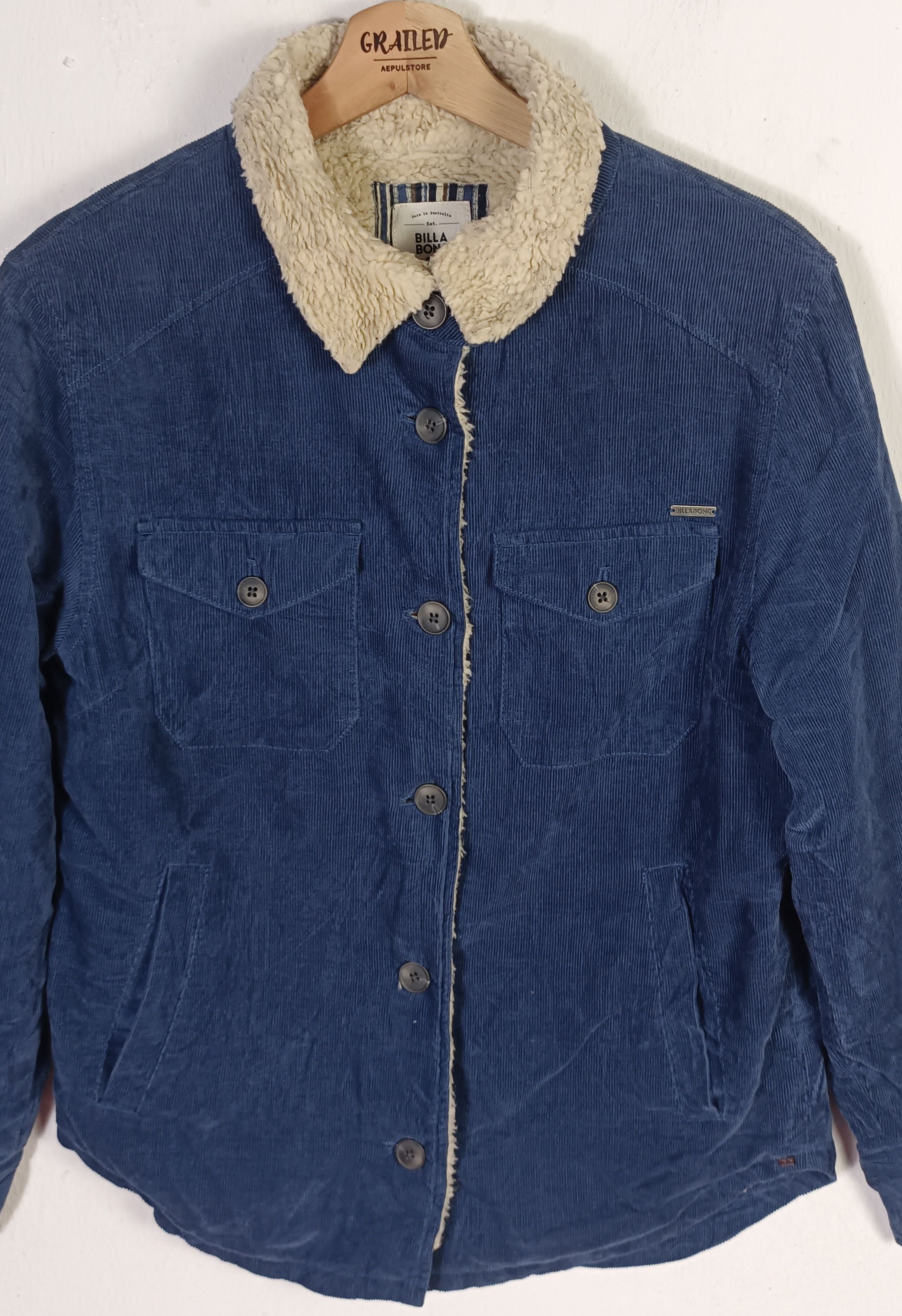 Billabong 🔥🔥Billabong Coduroy Sherpa Jacket Size US M / EU 48-50 / 2 - 5 Thumbnail