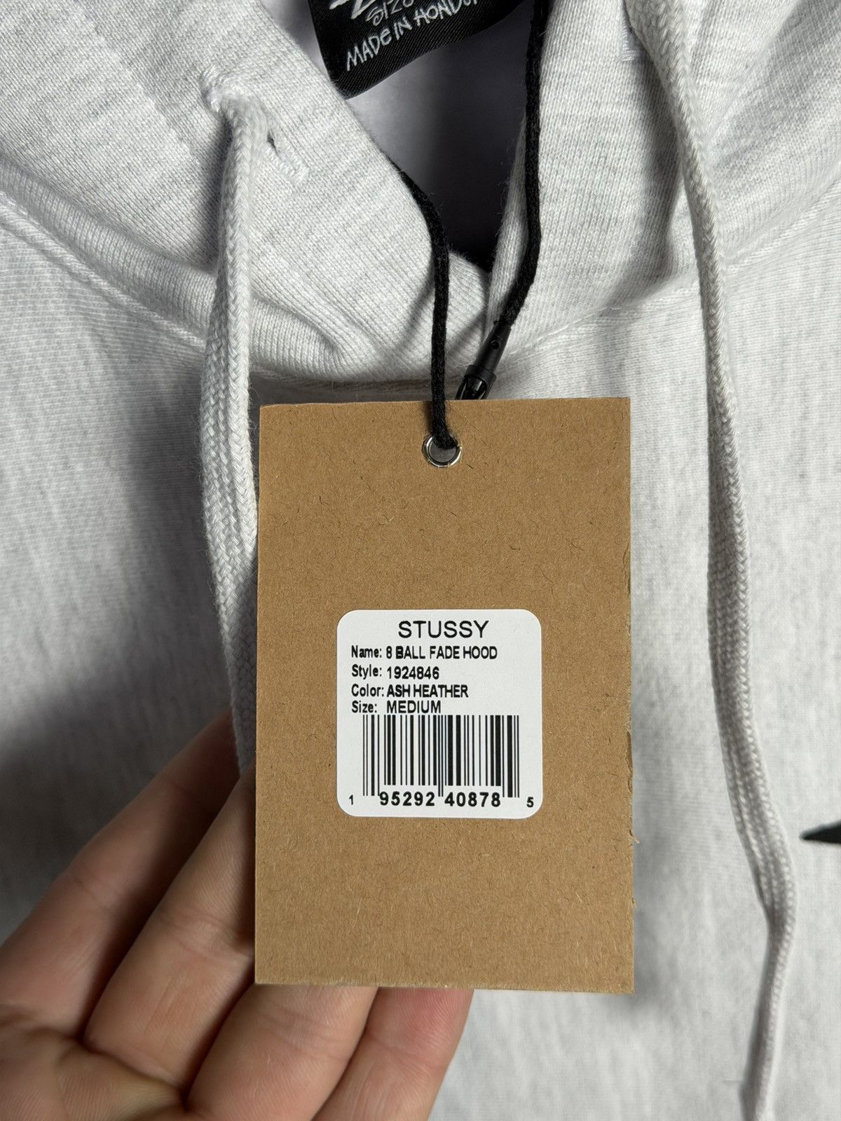 Stussy STUSSY 8 Ball Fade Hoodie “Ash Heather” Size US M / EU 48-50 / 2 - 7 Thumbnail