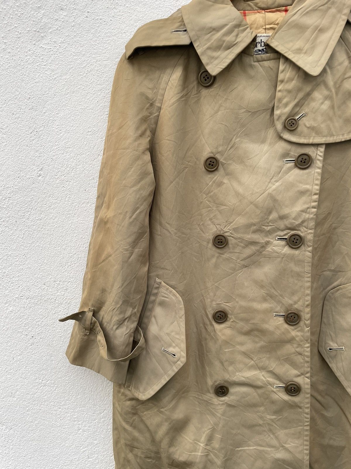Burberry Prorsum × Vintage Vintage Burberry Nova Check Double Breasted Trench Jacket Size US M / EU 48-50 / 2 - 3 Thumbnail