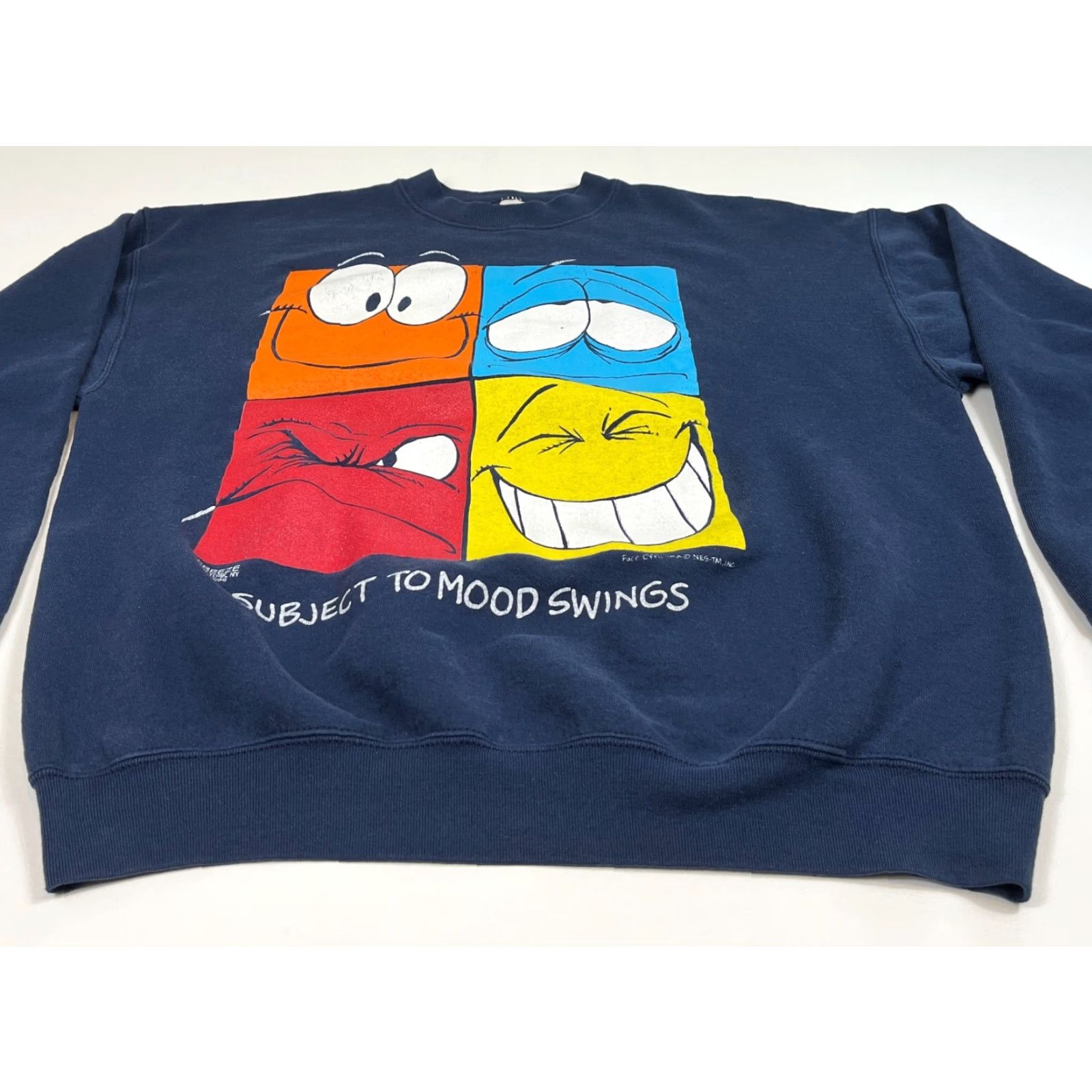 Fruit Of The Loom Fruit of the Loom Men's Vintage 1996 Crewneck Sweatshirt XL Navy Blue 50/50 Fleece Graphic 90s Made in USA Size US XL / EU 56 / 4 - 3 Thumbnail
