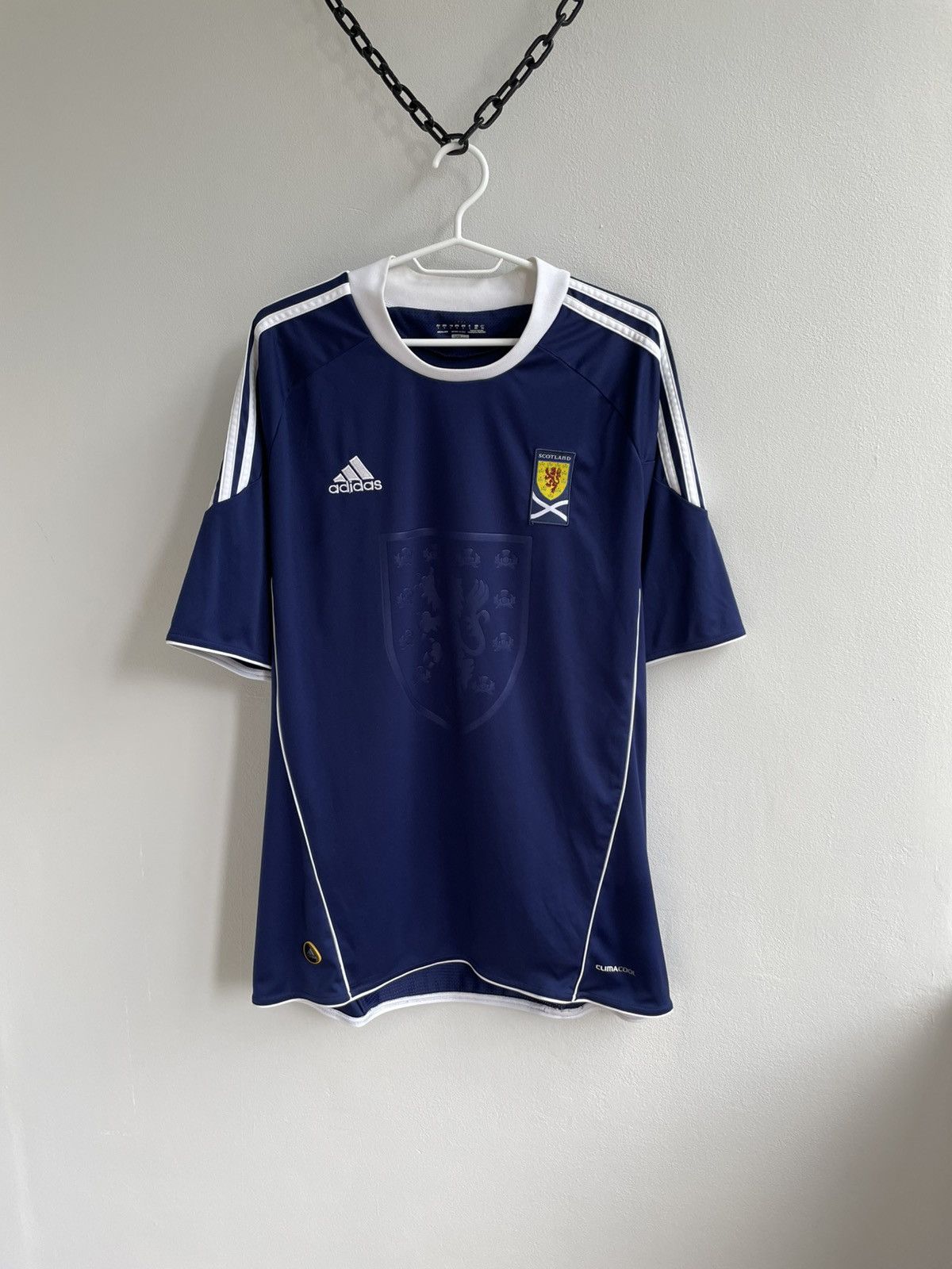 Adidas Scotland 2010 2011 Home Football Shirt Soccer Jersey U40521 Size US L / EU 52-54 / 3 - 1 Thumbnail