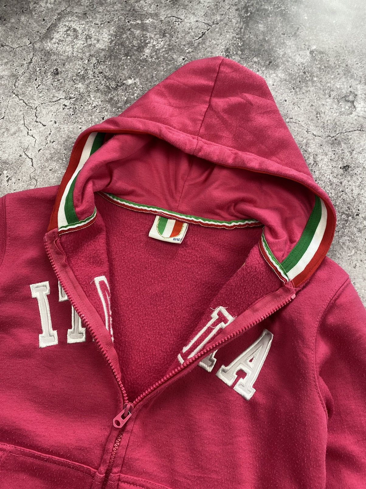 Vintage Rare Y2K Italia Pink Blokecore zip hoodie rare jersey Size US XS / EU 42 / 0 - 3 Thumbnail