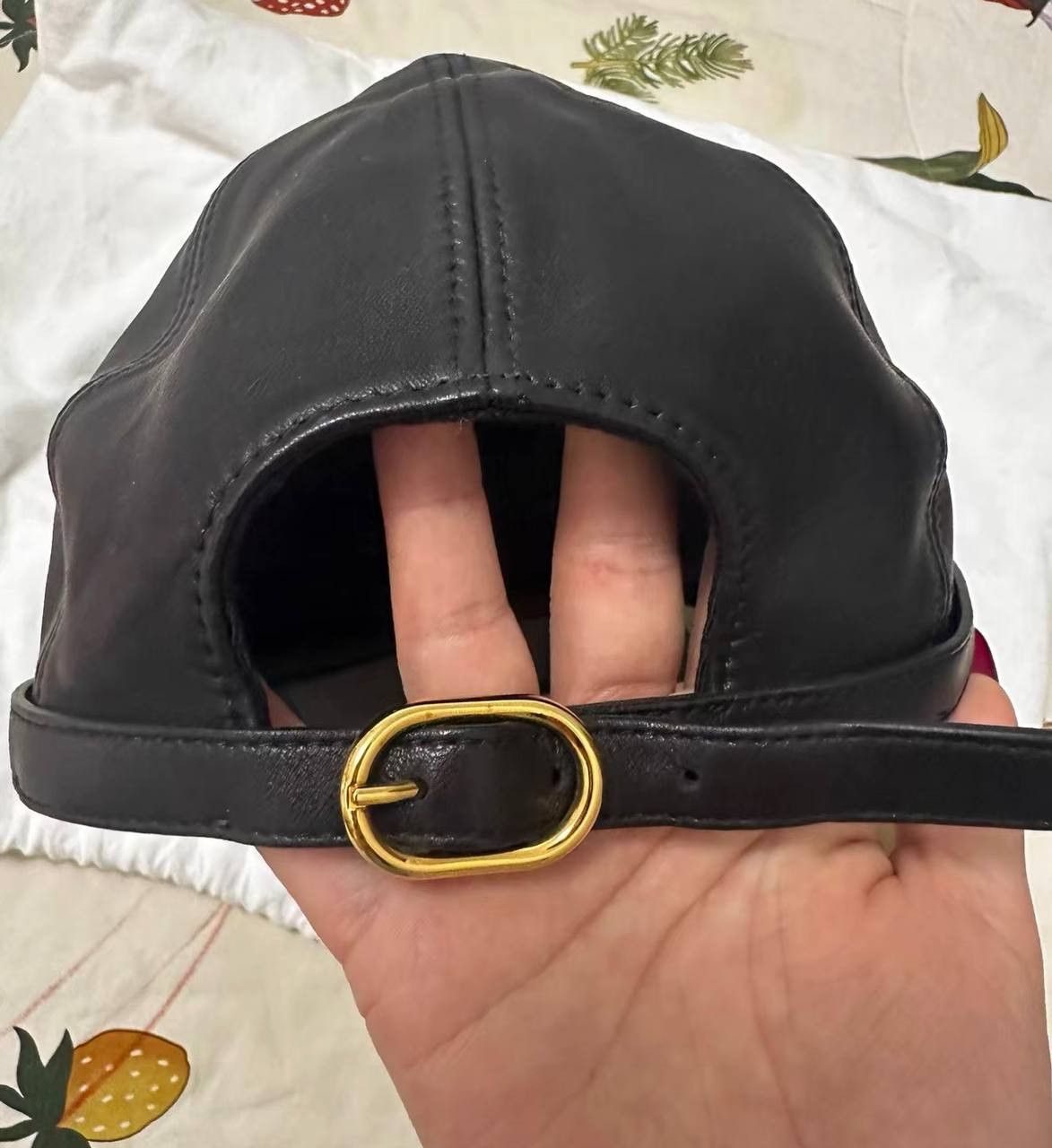 Gucci This black leather Gucci baseball cap is brand Size ONE SIZE - 2 Thumbnail
