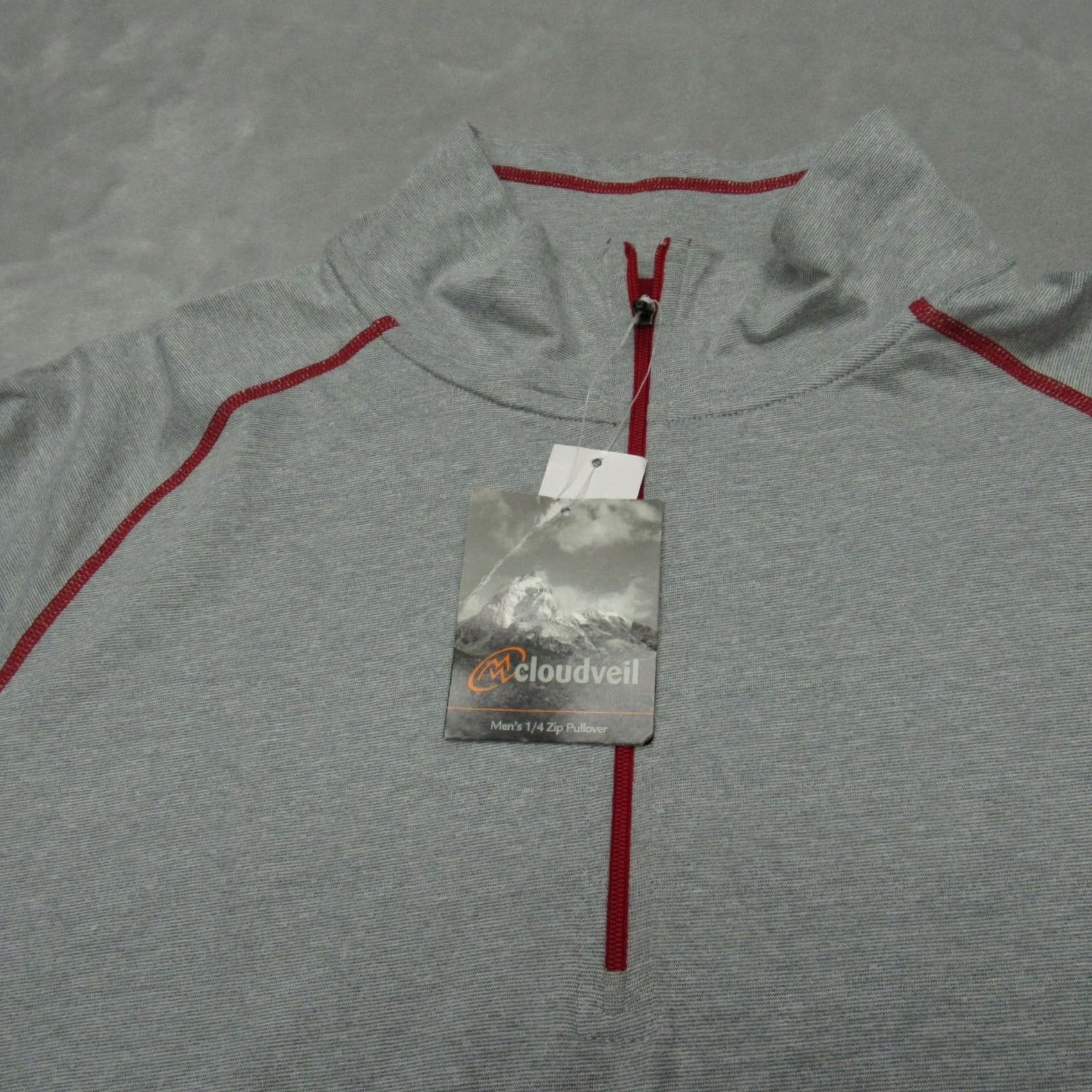 Vintage Cloudveil Shirt Mens 2XL Gray 1/4 Zip Pullover Lightweight Quick Dry Breathable Wicking Outdoor Activewear Sports Shirt Mens Size US XXL / EU 58 / 5 - 6 Thumbnail