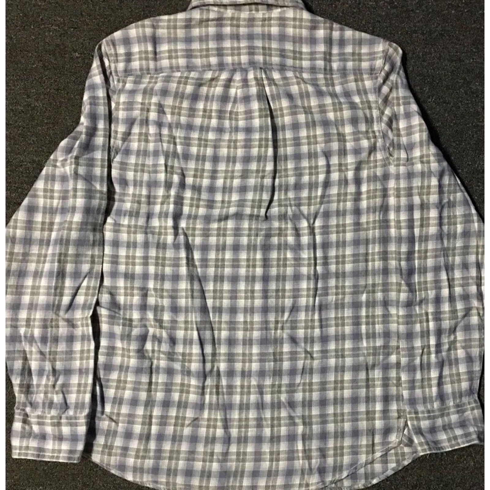 Vintage VINTAGE Wallin Bros Plaid Flannel Shirt M Gray Purple 90s Biker Grunge Western USA USA Mens Button-Up Long Sleeve Cotton Wool Flannel Shirt Size US M / EU 48-50 / 2 - 2 Thumbnail