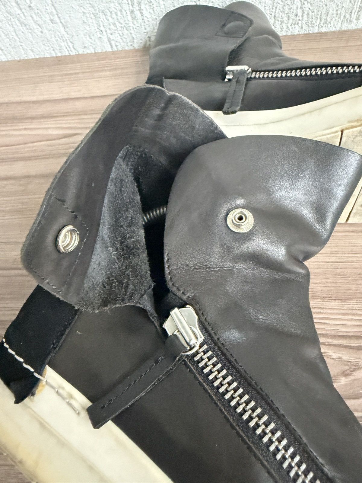 Cinzia Araia ☄️🔥double zip foldable like rick owens, kmrii, Size US 7 / EU 40 - 15 Thumbnail
