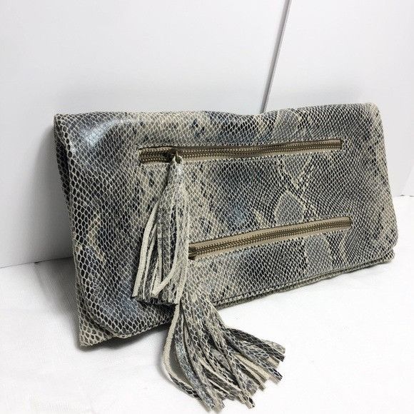 Other Romygold Snakeskin Tassel Clutch Purse Handbag Bag Size ONE SIZE - 3 Thumbnail