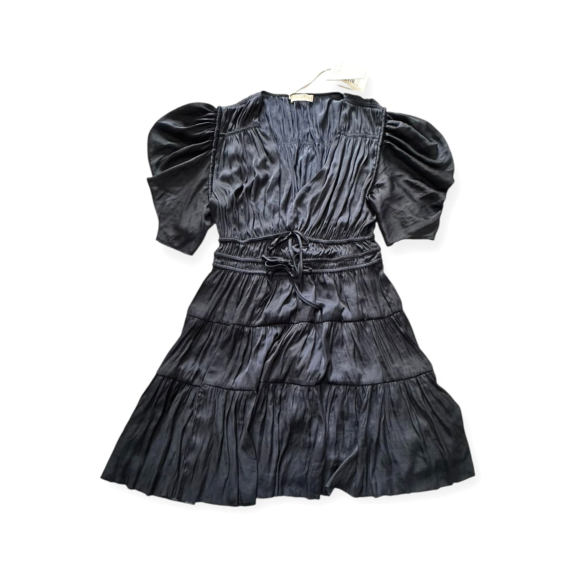 Ulla Johnson Ulla Johnson Azaria Dress Midnight Plissé Satin Mini Size 12 Size XL / US 12-14 / IT 48-50 - 5 Thumbnail