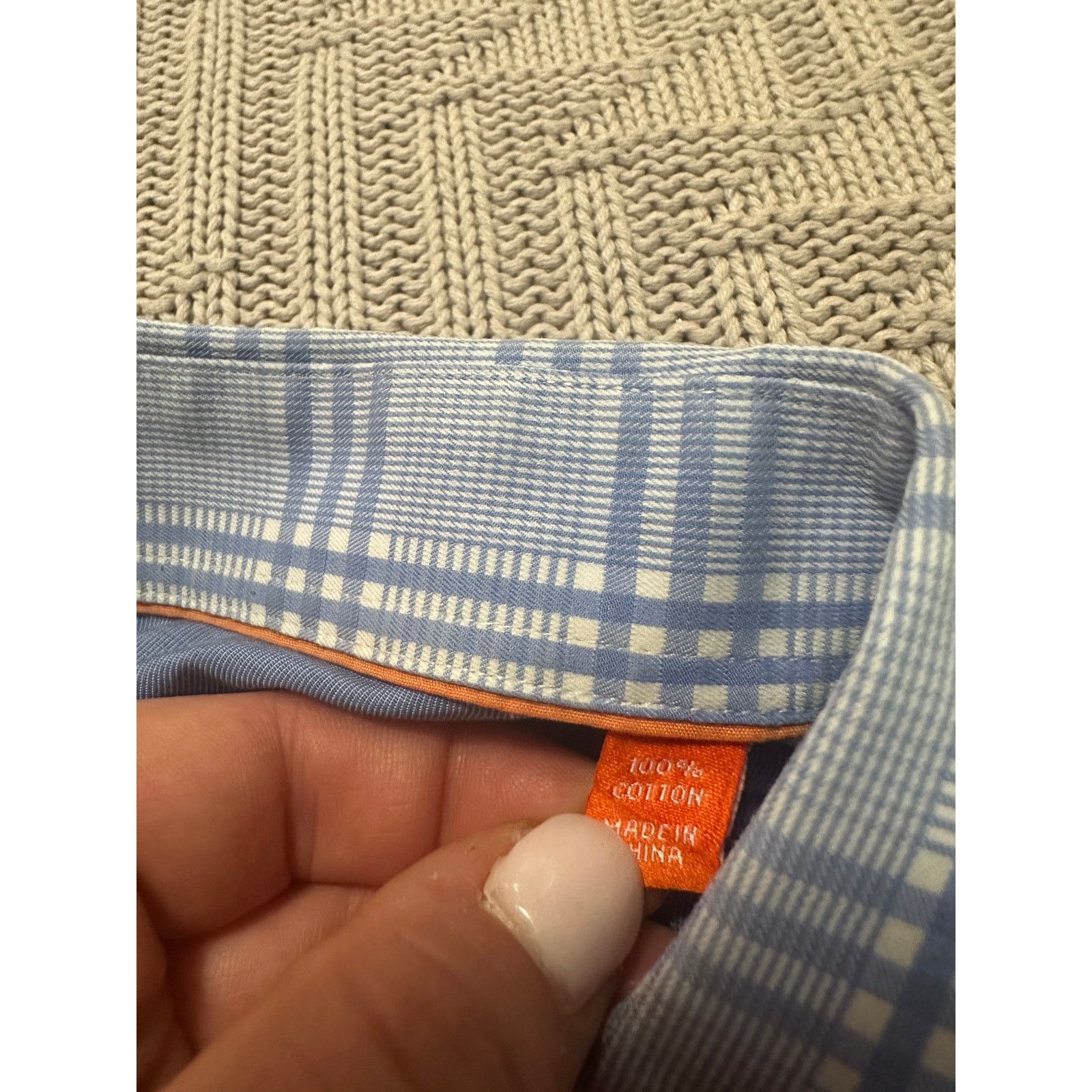 Tallia Tallia blue plaid the Mason fit button down size 15.5 Size US M / EU 48-50 / 2 - 6 Thumbnail