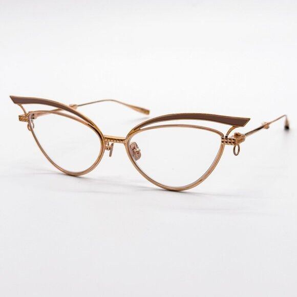 Valentino NEW VALENTINO GLASSLINER VLX-118F EYEGLASSES CAT EYE GOLD E Size ONE SIZE - 1 Thumbnail