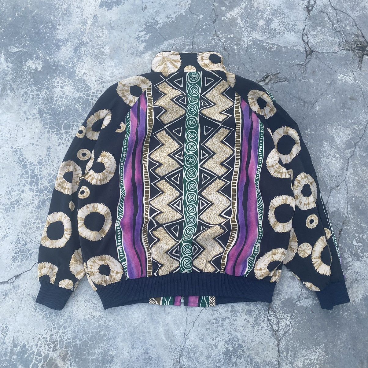 Vintage VTG Psychedelic Nylon Jacket Size US L / EU 52-54 / 3 - 1 Thumbnail