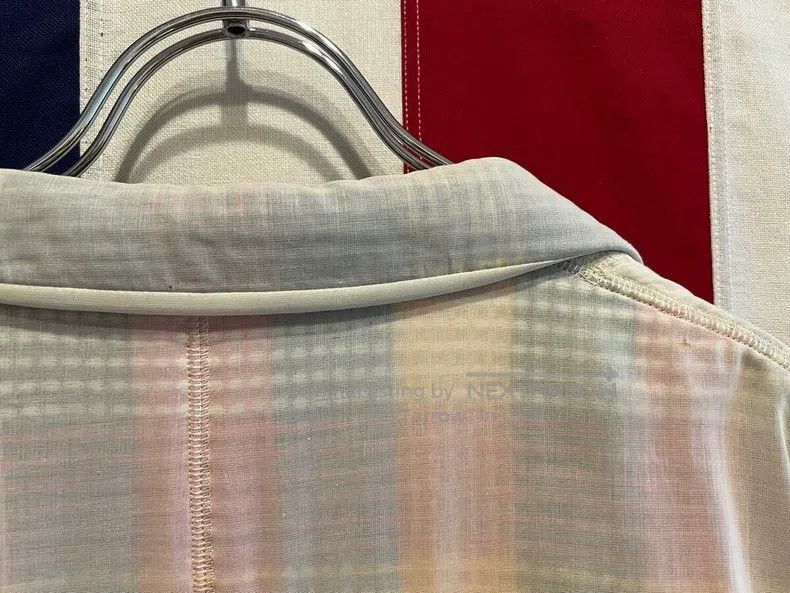 Issey Miyake Issey Miyake Plaid Pattern Sheer Jacket Size L / US 10 / IT 46 - 7 Thumbnail