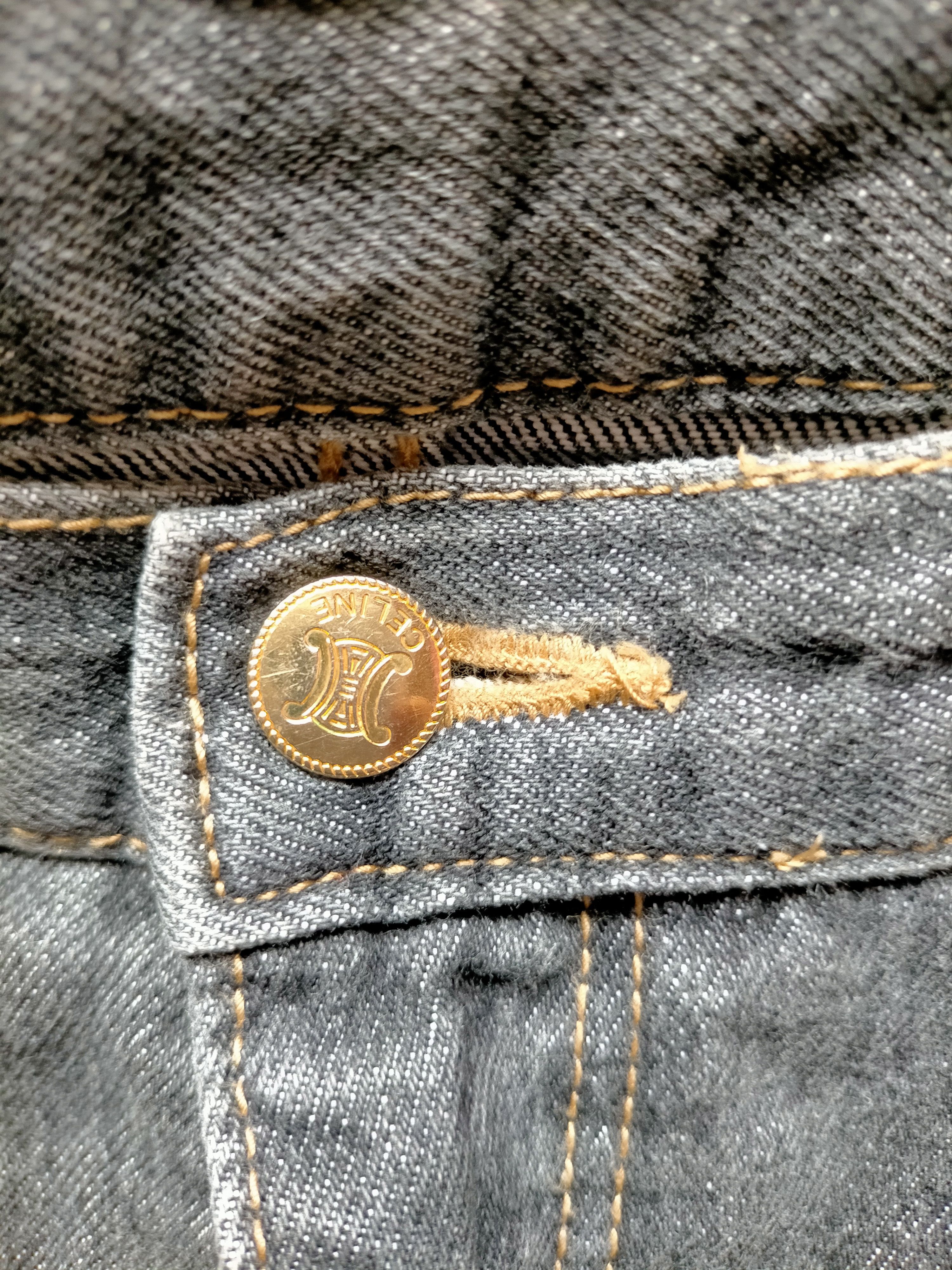 Celine 90s Celine Paris Black Denim Pants Size US 32 / EU 48 - 17 Thumbnail