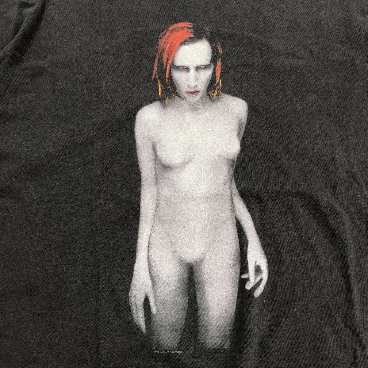 Band Tees 1998s Marilyn Manson Mechanical Animal Sun Faded Archive Tee Size US L / EU 52-54 / 3 - 3 Thumbnail