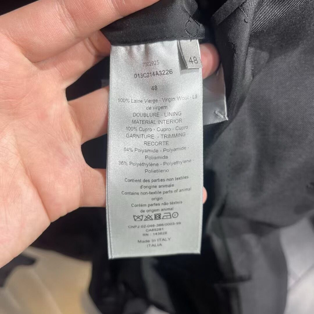 Dior dior black suit jacket size 48 Size US M / EU 48-50 / 2 - 6 Thumbnail