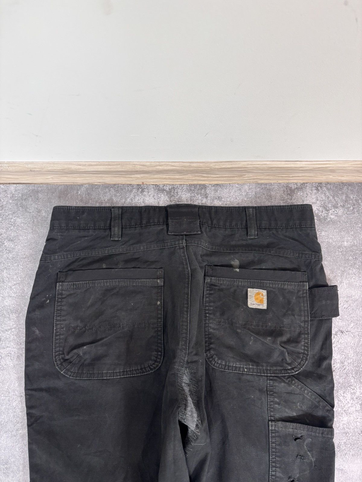 Carhartt Carhartt Rugged Flex Steel Double Knee Black Carpenter Pants Size US 36 / EU 52 - 23 Thumbnail