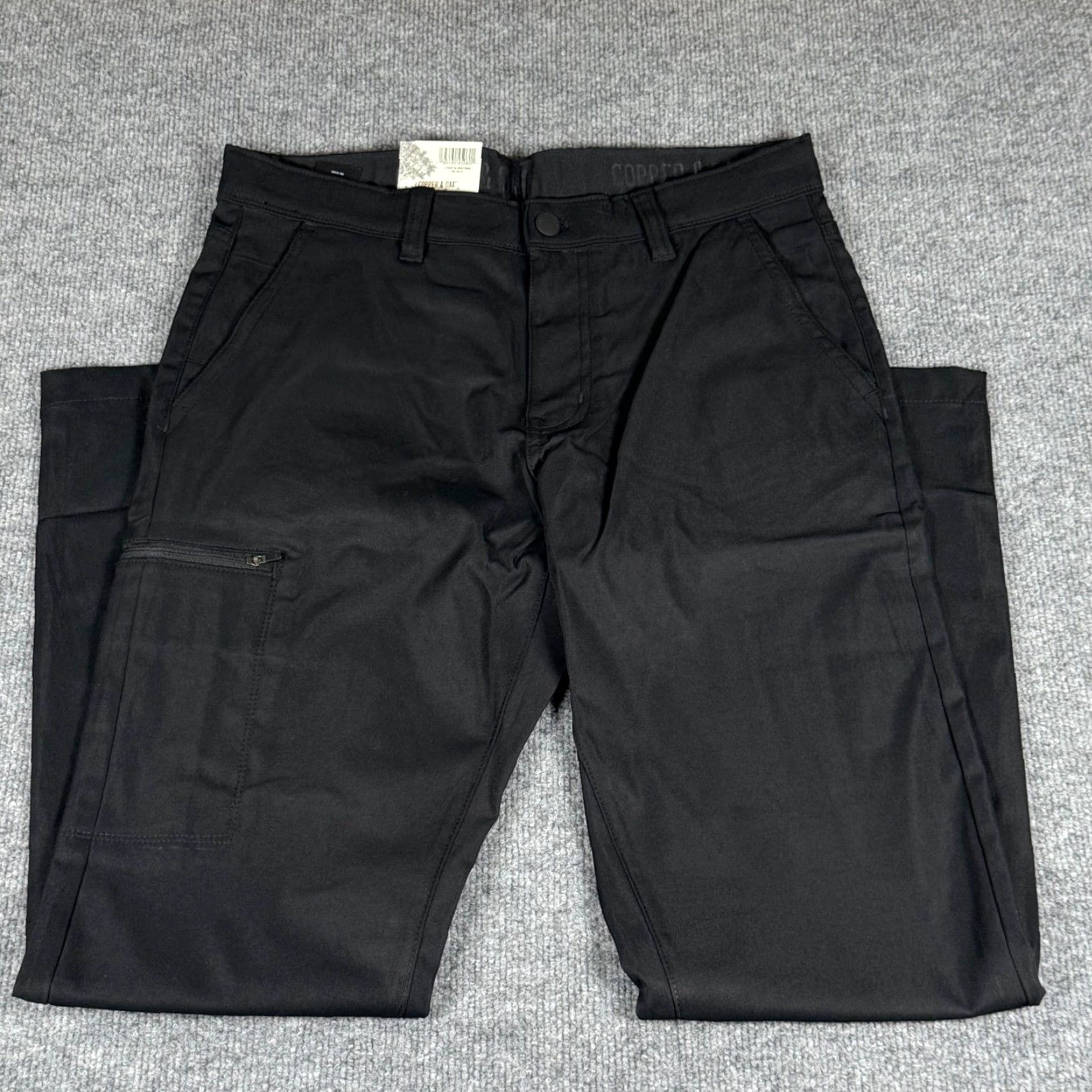 Vintage Copper Oak Tech Utility Pants Men Black Straight Fit 30x32 Cargo Pockets Stretch Workwear Outdoor Pants Mens Size US 30 / EU 46 - 3 Thumbnail