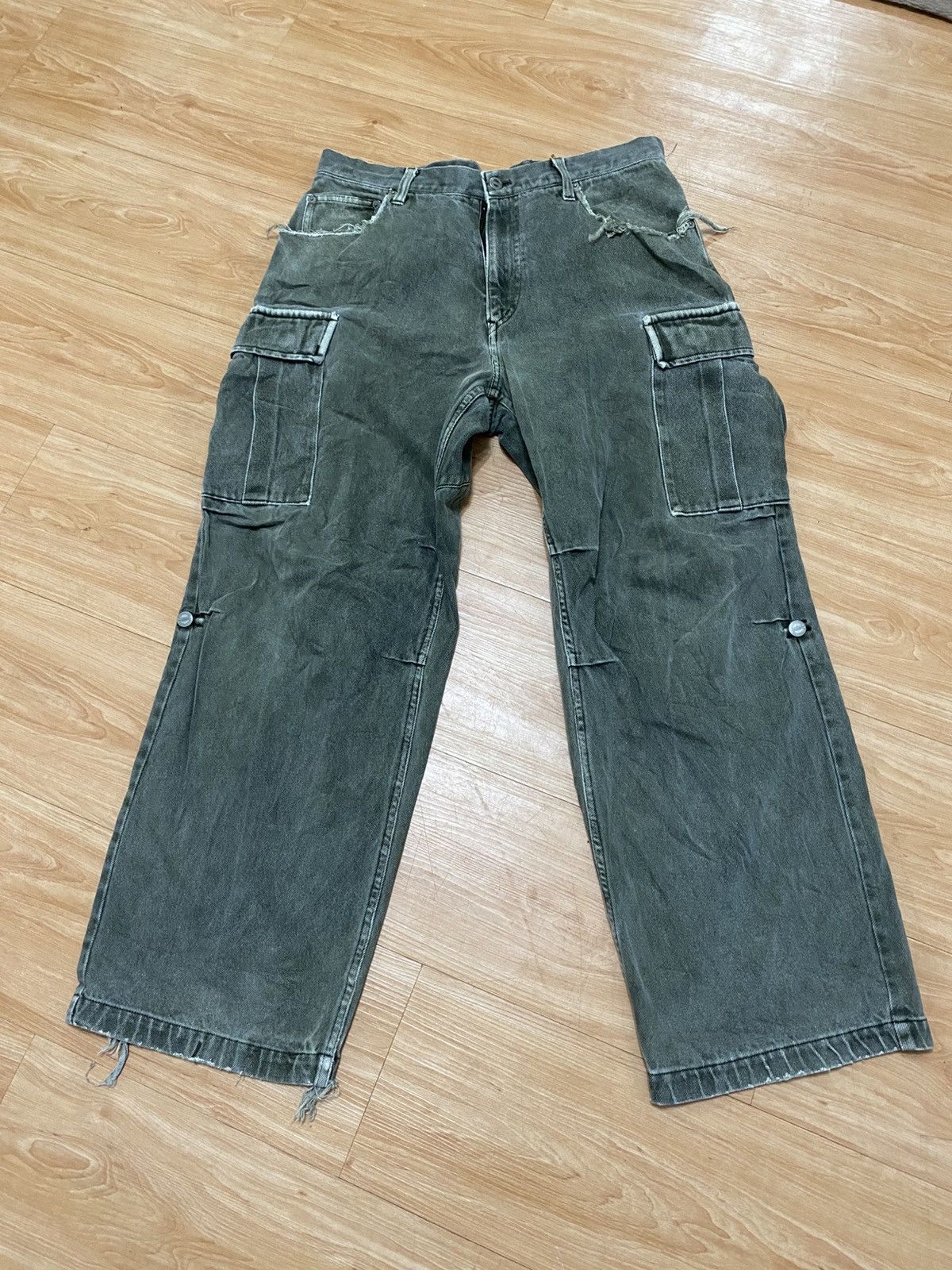 Japanese Brand × Vintage Rarely vintage back channel denim cargo baggy style Size US 34 / EU 50 - 1 Thumbnail