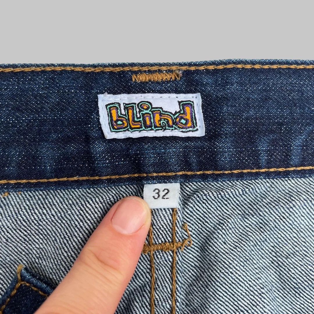 Blind Skateboards × Vintage Blind Skateboards 1990 90s Vintage W33 L30 USA Skate Jeans Size US 33 - 5 Thumbnail