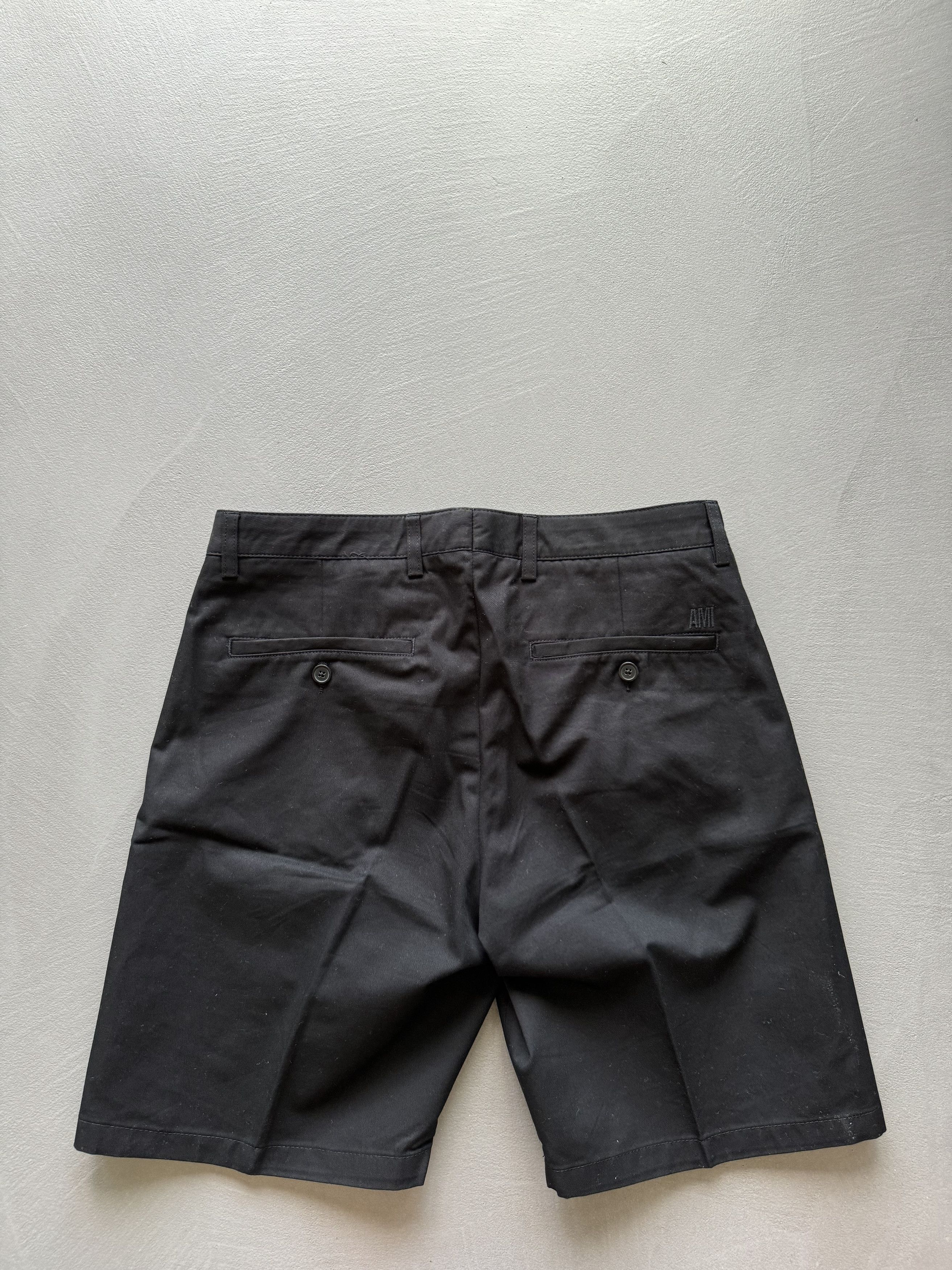 AMI AMI Alexandre Mattiussi Chino Shorts, Black, Size S Size US 30 / EU 46 - 2 Thumbnail