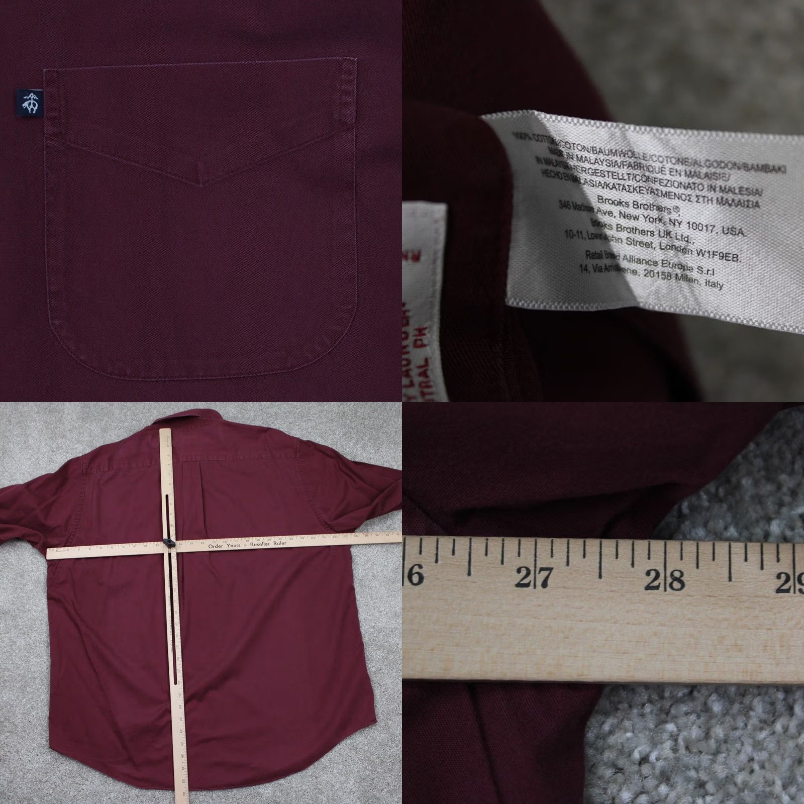 Brooks Brothers Brooks Brothers 346 Shirt Mens XL Red Button-Up Long Sleeve Cotton Classic Preppy Collection - Mens XL Red Button-Up Shirt Size US XL / EU 56 / 4 - 8 Thumbnail