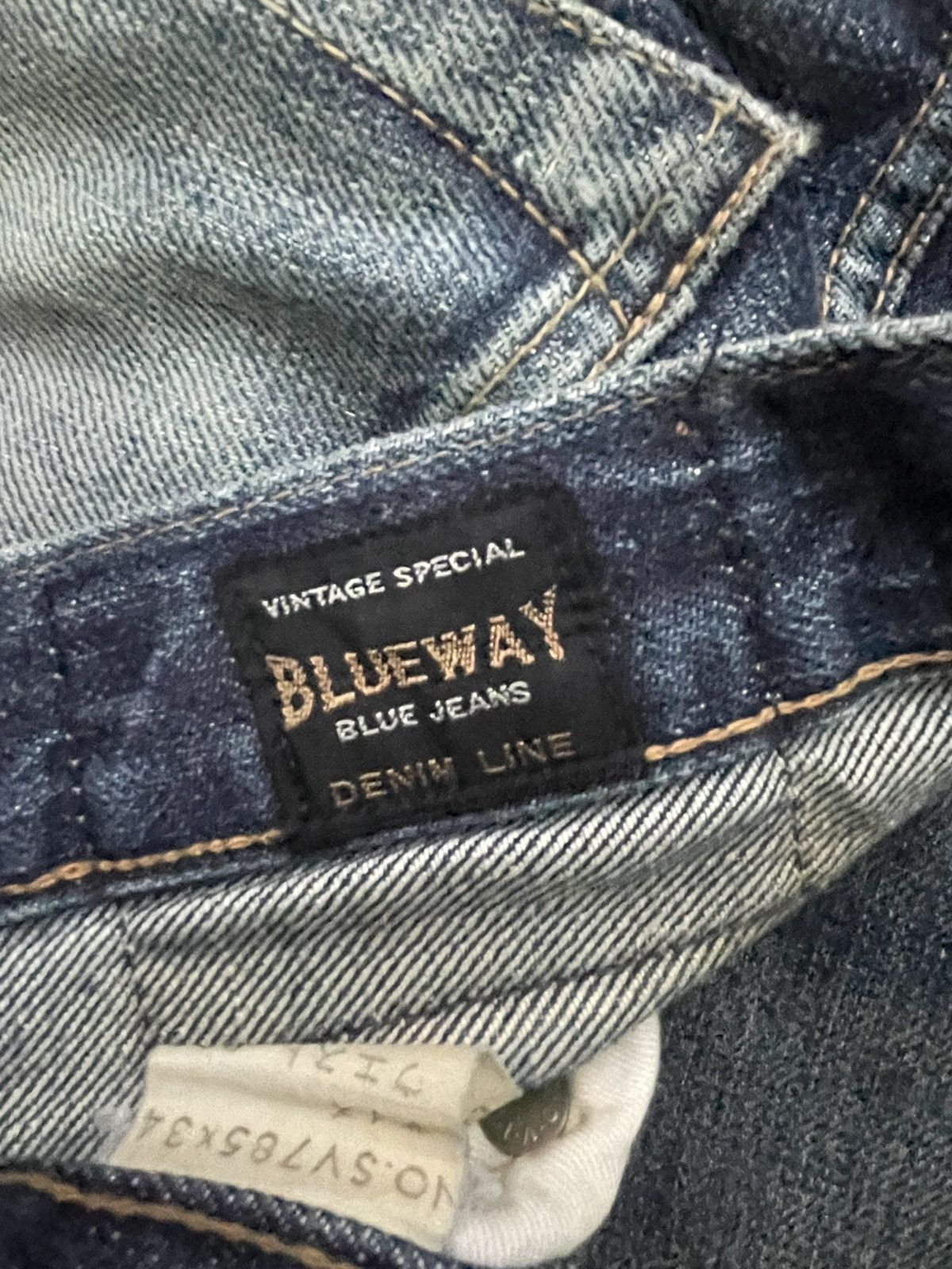 Japanese Brand × Vintage Vintage Blue Way Selvedge Distresed Denim Size US 33 - 21 Thumbnail