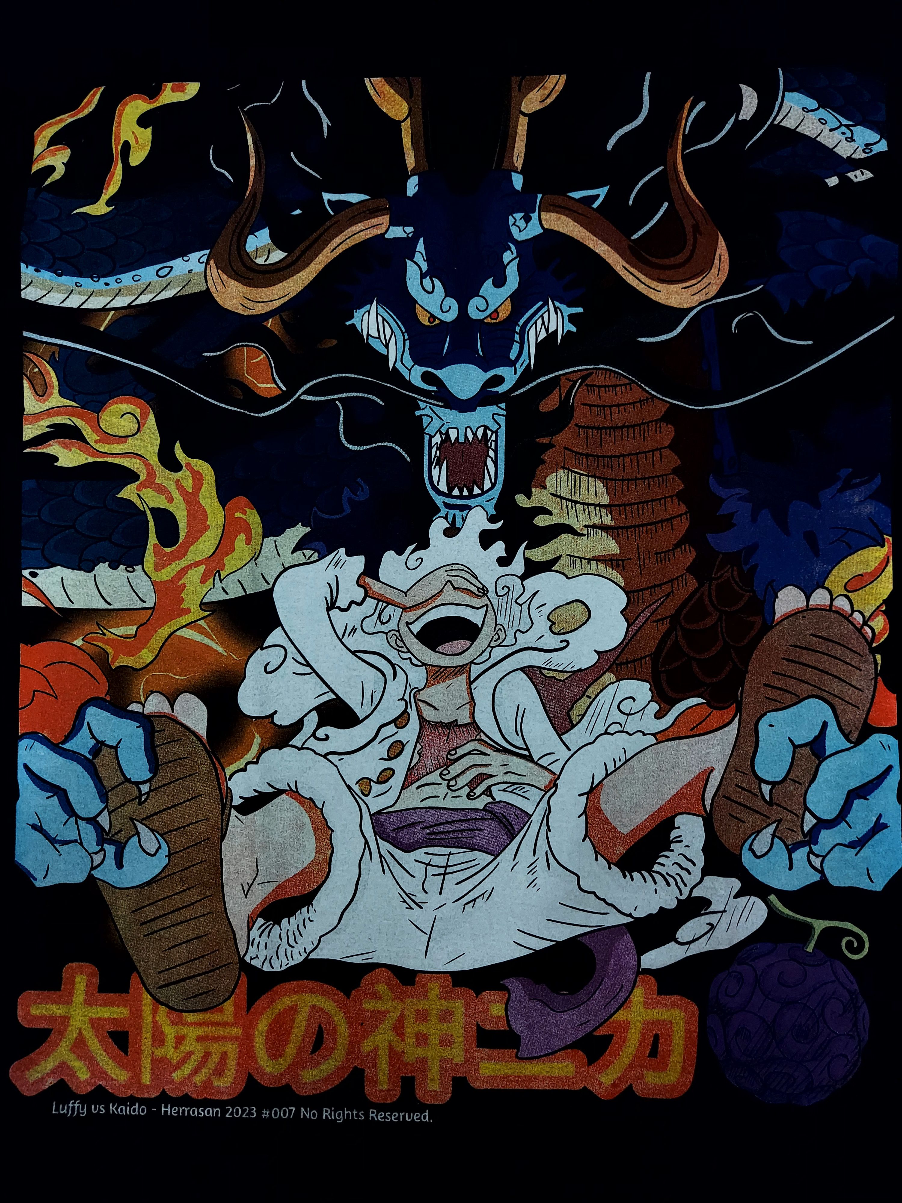 Anime × Japanese Brand 💥One Piece Luffy vs Kaido T Shirt Size US XL / EU 56 / 4 - 1 Thumbnail