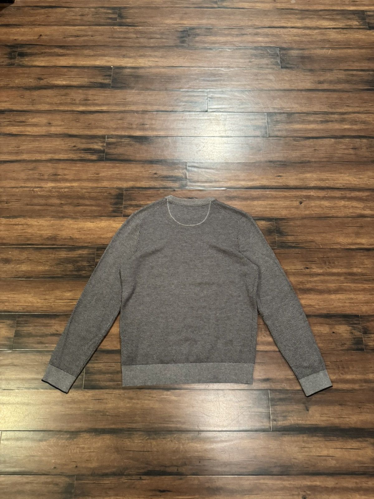 Hugo Boss Grey Hugo Boss Slim Fit Cotton Wool Sweater Size US L / EU 52-54 / 3 - 5 Thumbnail