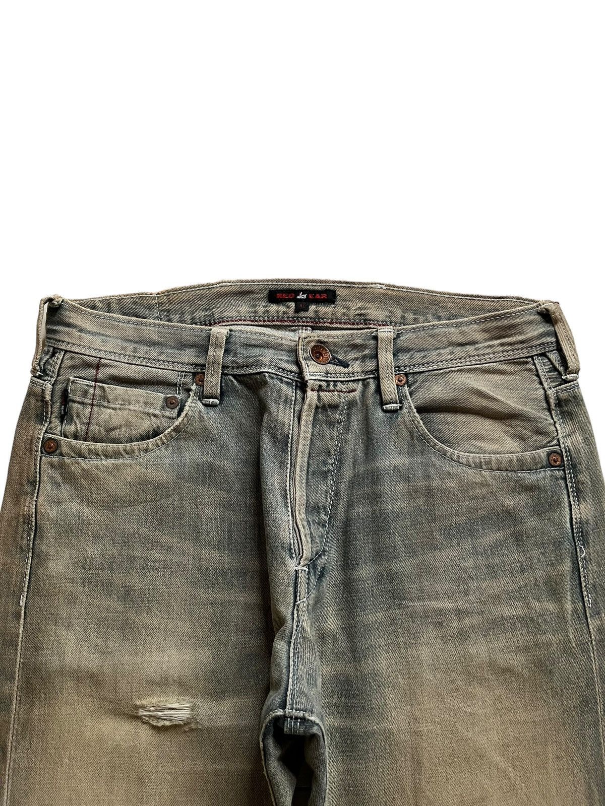 Paul Smith Red Ear Vintage Red Ear Button Fly Sick Mud Wash Loose Jeans Size US 31 - 3 Thumbnail