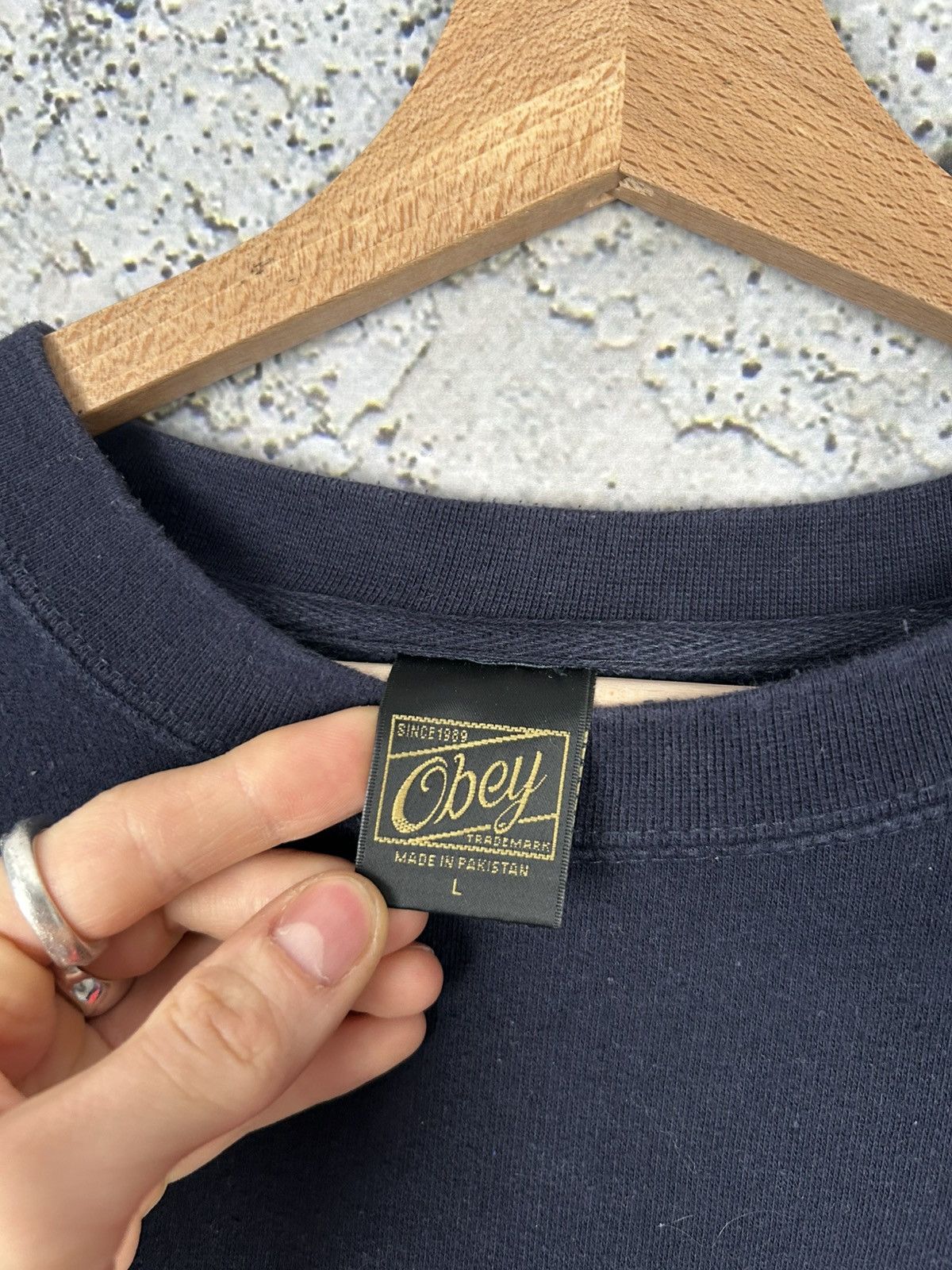 Obey Obey Streetwear Logo Crewneck Sweatshirt Rap Vintage Hype Size US L / EU 52-54 / 3 - 4 Thumbnail