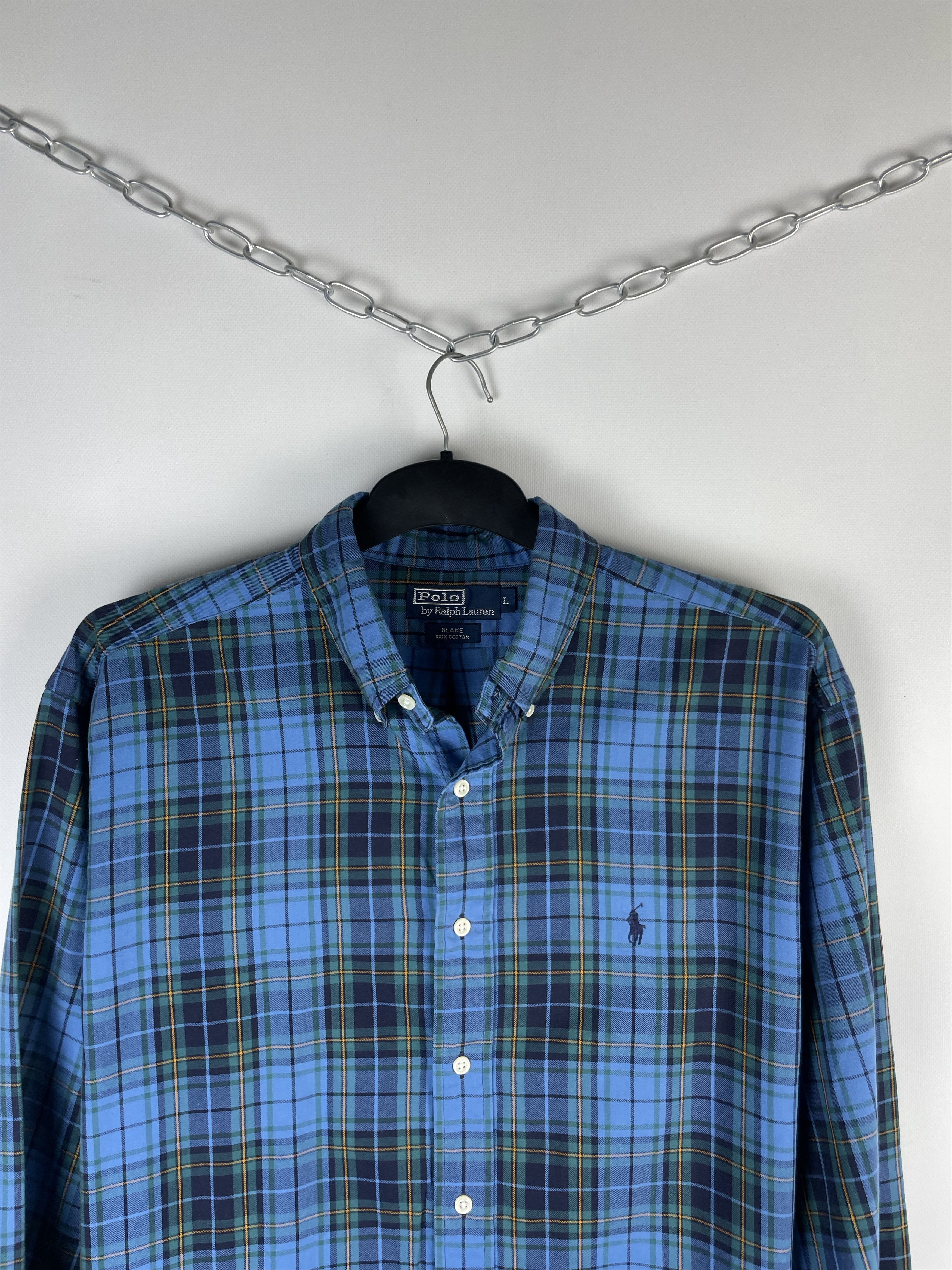 Flannel Flannel Polo Ralph Lauren Vintage Mens Shirt Size US L / EU 52-54 / 3 - 3 Thumbnail