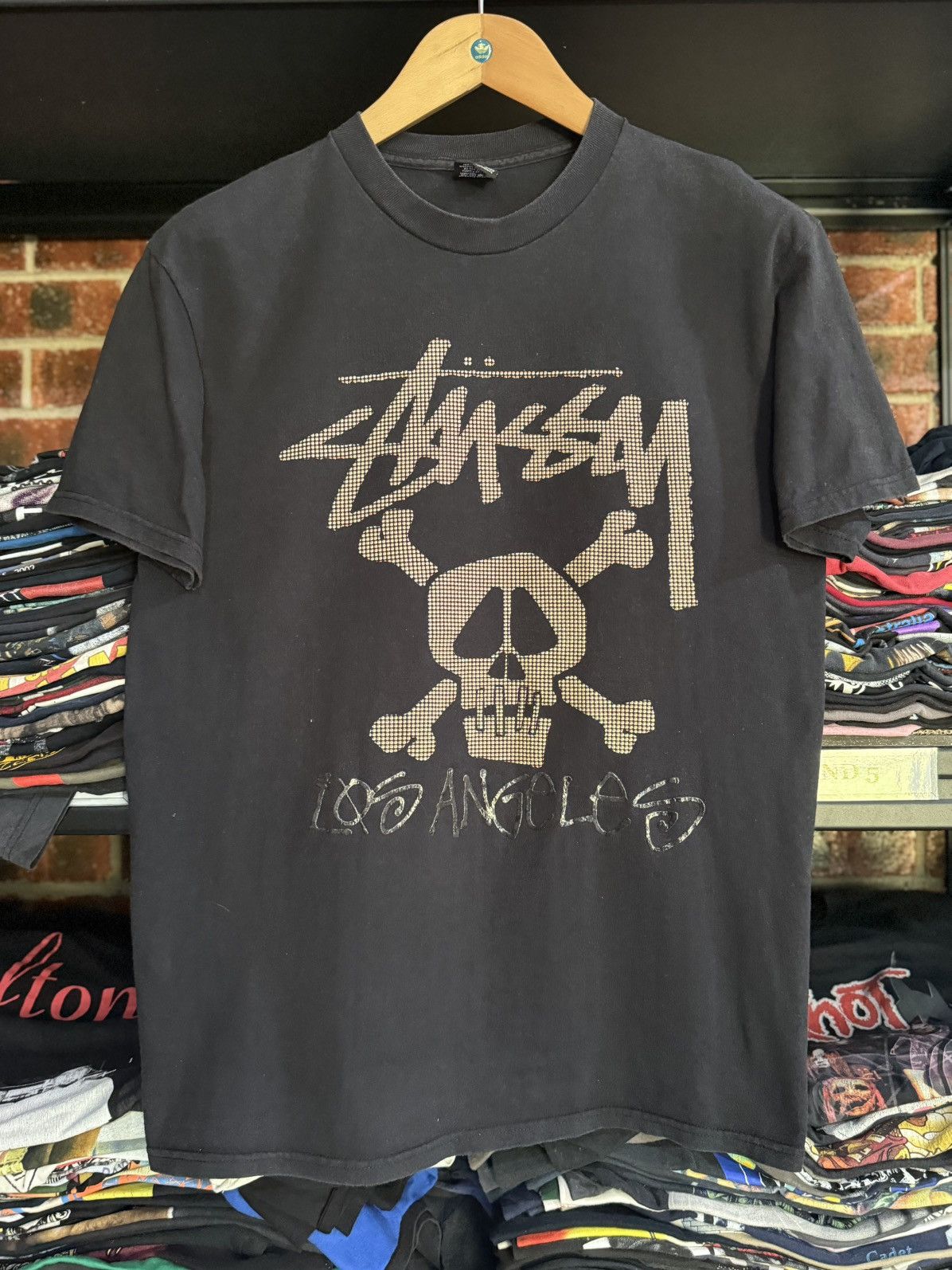 Stussy Vintage Stussy Skulls Los Angeles 3D Faded Tee Size US M / EU 48-50 / 2 - 1 Thumbnail
