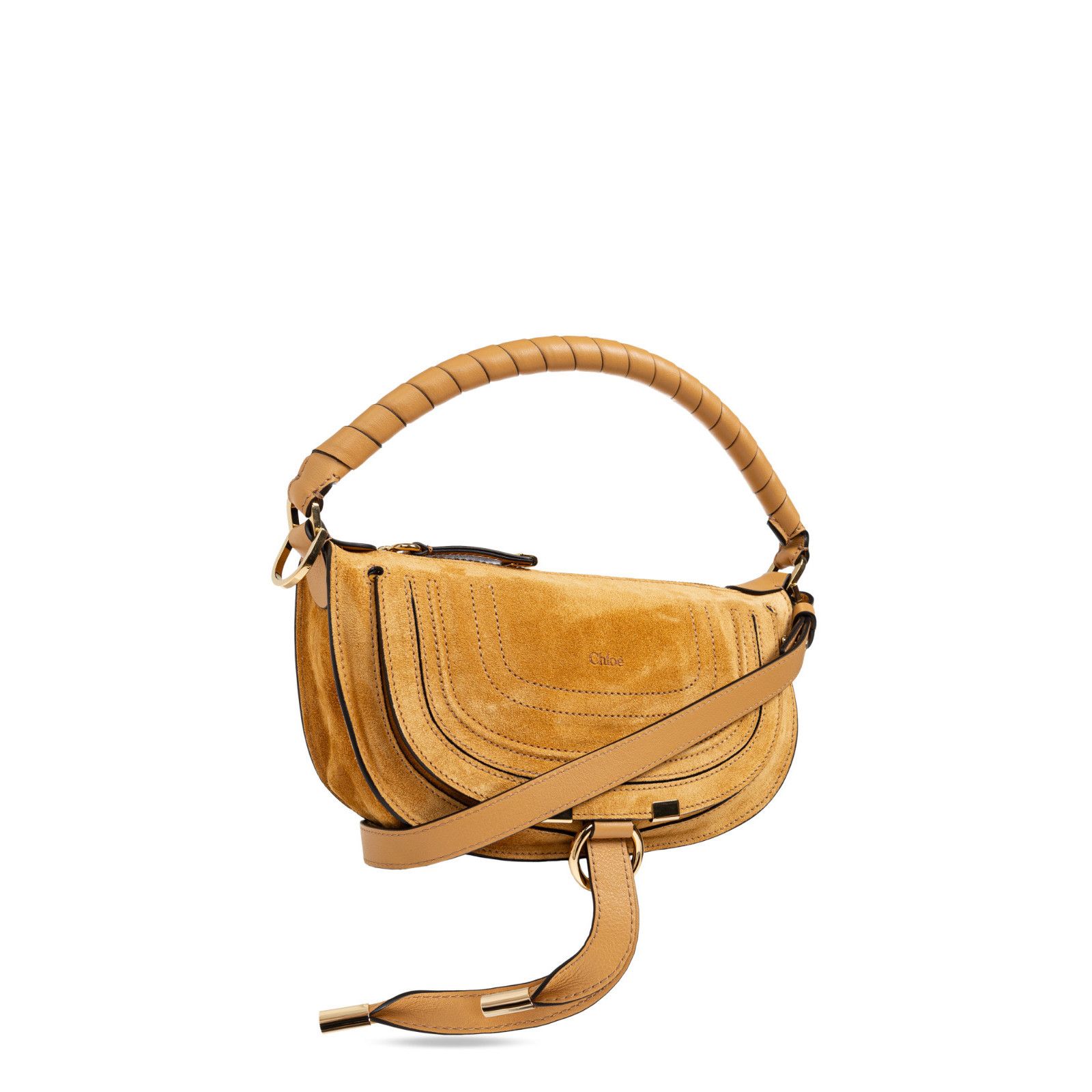 Chloe Chloe Mini Soft Orange Suede Shoulder Bag New & Authentic Size ONE SIZE - 3 Thumbnail