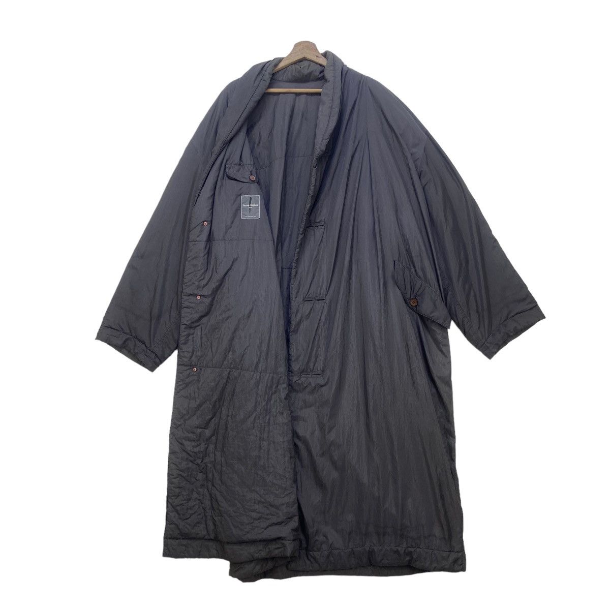 Issey Miyake Achieve🔥80s Issey Miyake Windcoat Nylon Long Coat Size US L / EU 52-54 / 3 - 1 Thumbnail