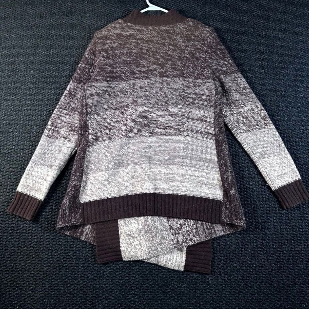 Lord & Taylor VINTAGE Lord & Taylor Cardigan Wool Blend Cashmere Open Front Sweater Women M Brown Size M / US 6-8 / IT 42-44 - 4 Thumbnail