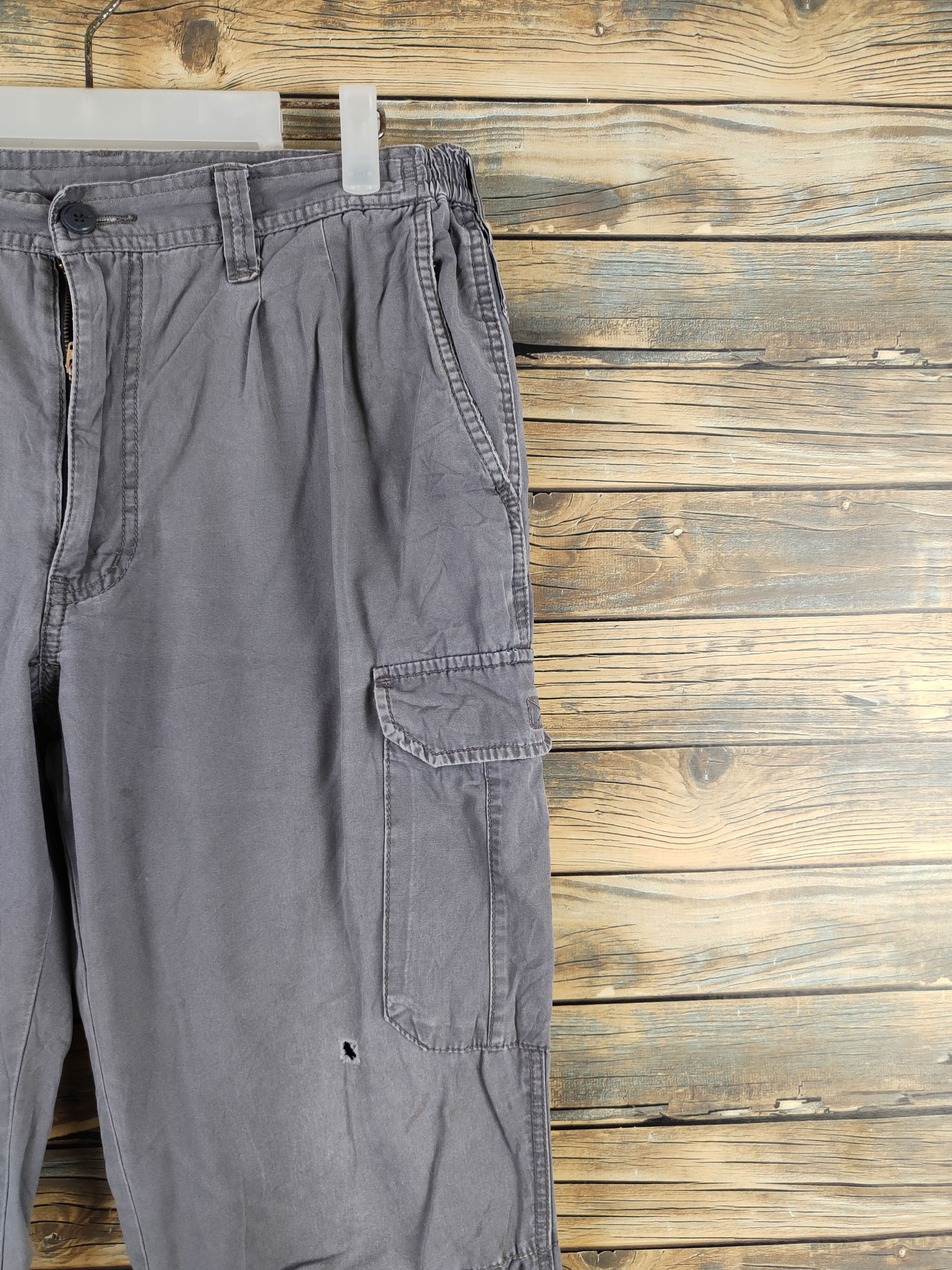 Japanese Brand N evolutions Gray Multipocket Tactical Cargo Pants #W2212 Size US 34 / EU 50 - 5 Thumbnail