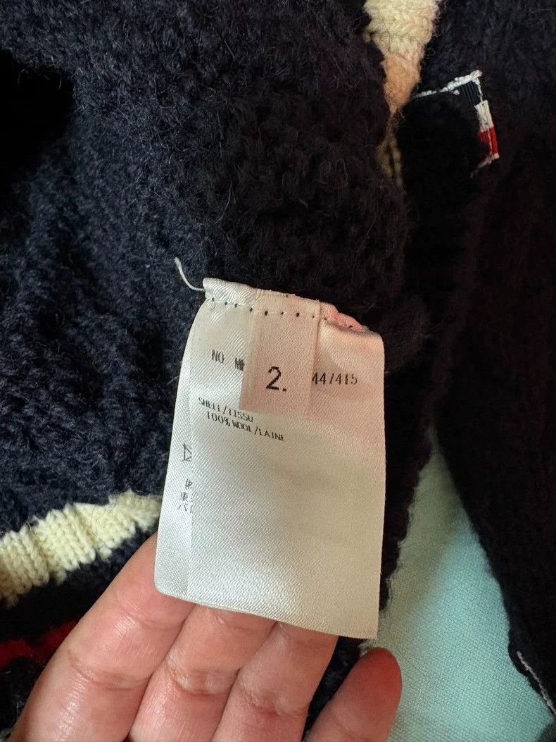 Thom Browne Thom Browne Blue and grey knit sweater Size US M / EU 48-50 / 2 - 5 Thumbnail