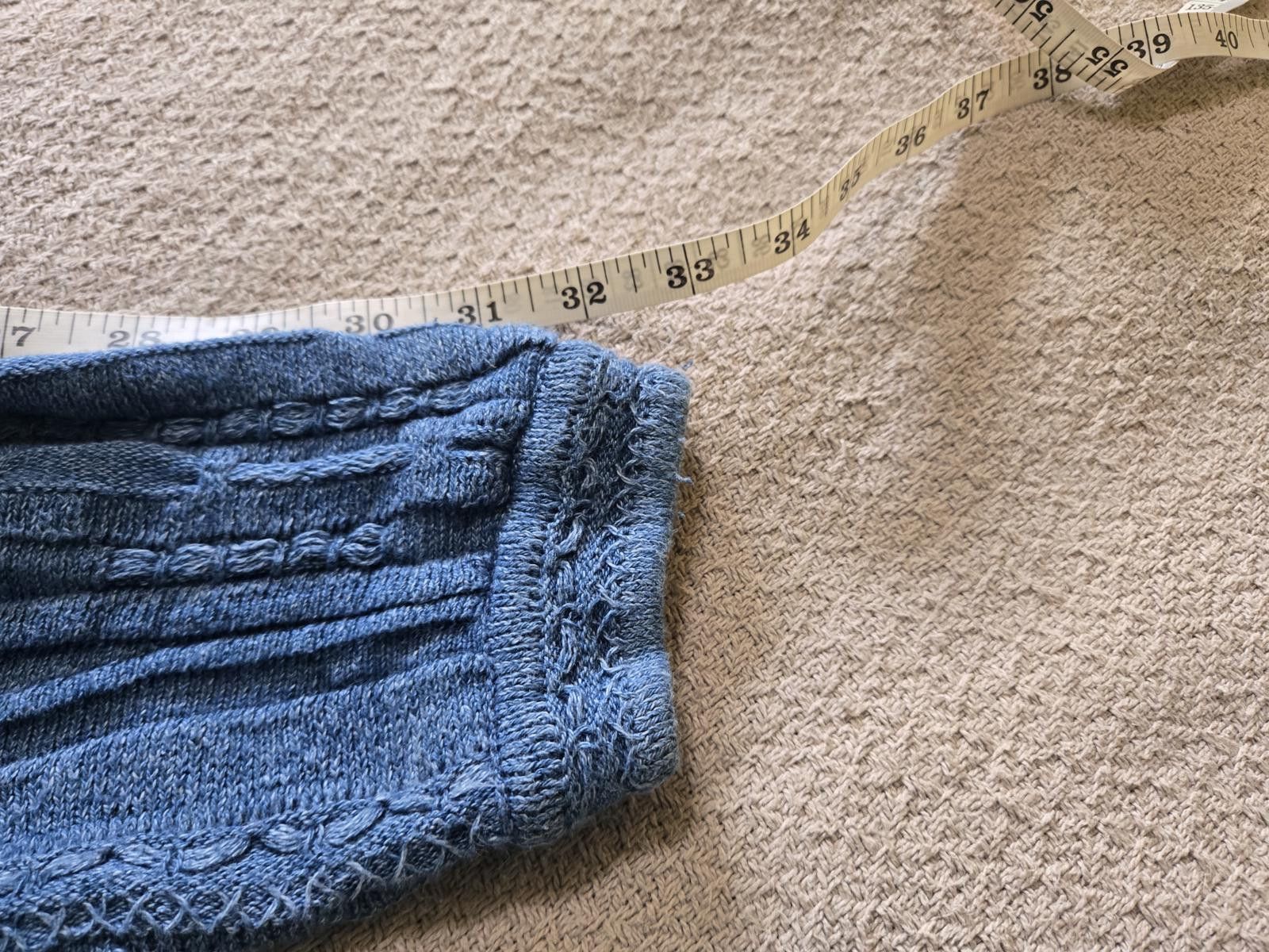 Other Tosani Sweater M | 90s Blue Textured Knit Size US M / EU 48-50 / 2 - 8 Thumbnail