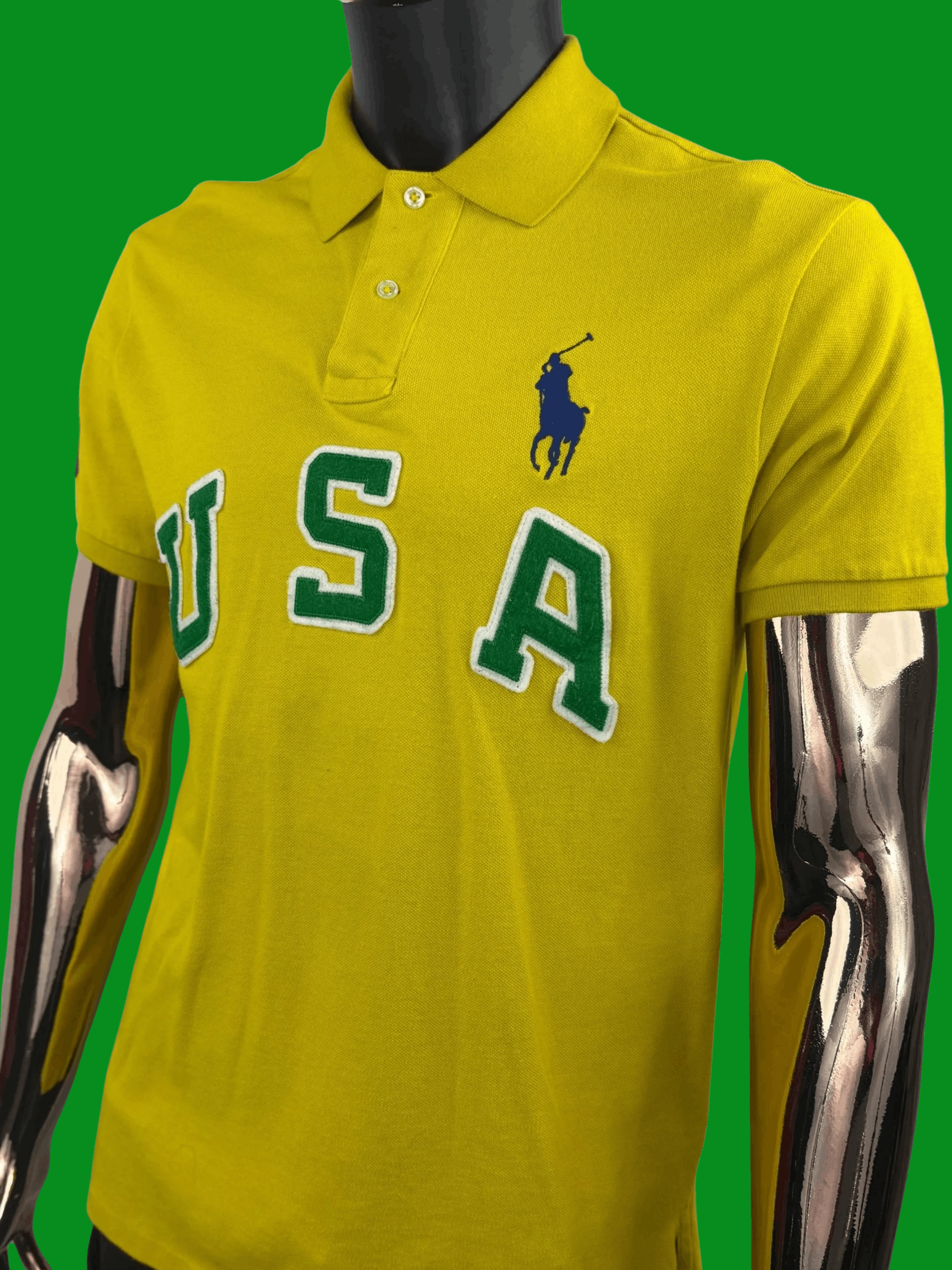 Polo Ralph Lauren VTG Polo Ralph Lauren “USA” Custom Fit Polo Shirt Size US L / EU 52-54 / 3 - 1 Thumbnail