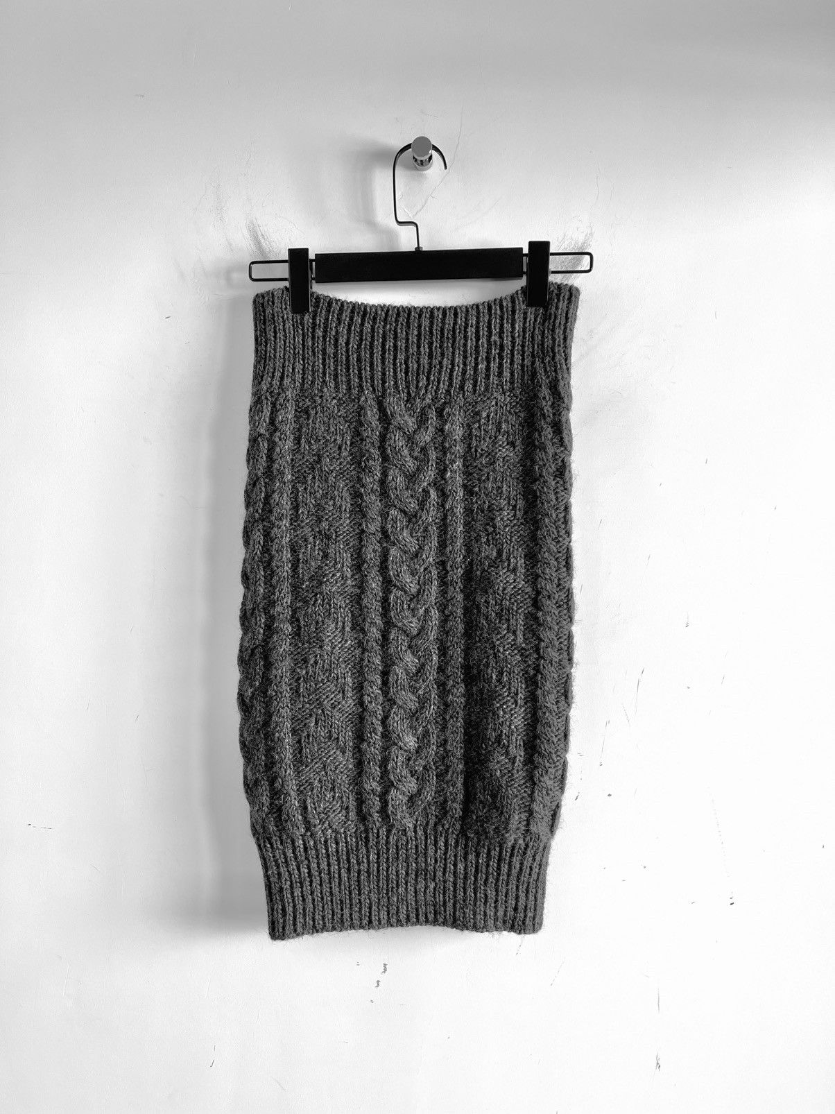 Yohji Yamamoto Yohji Yamamoto Y's - Wool Cable Knit Neck Warmers Scarf Size ONE SIZE - 9 Thumbnail