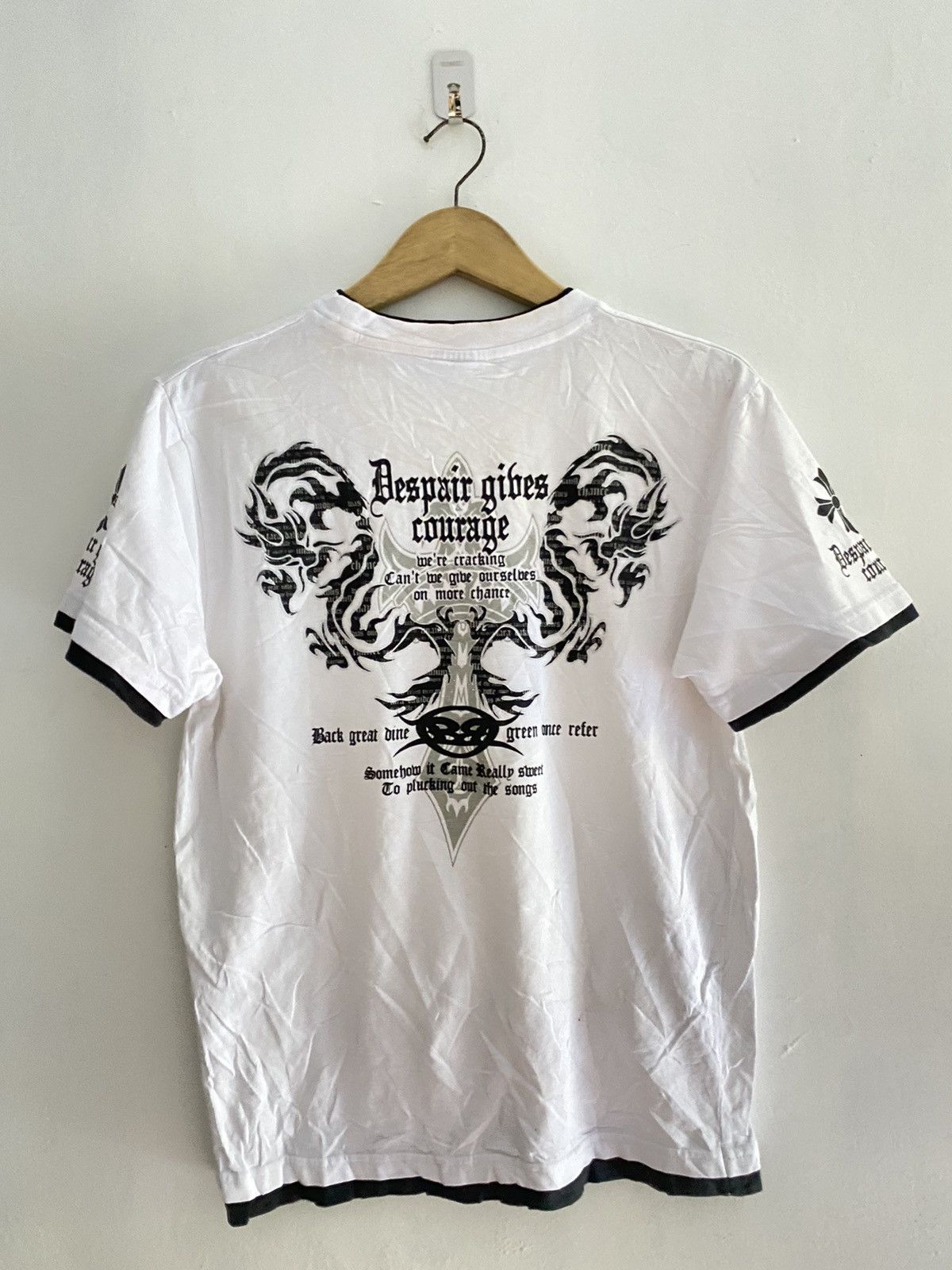 If Six Was Nine × Japanese Brand × Le Grande Bleu (L.G.B.) Vintage Beaumere Dragon Poem double layer tshirt Size US M / EU 48-50 / 2 - 3 Thumbnail